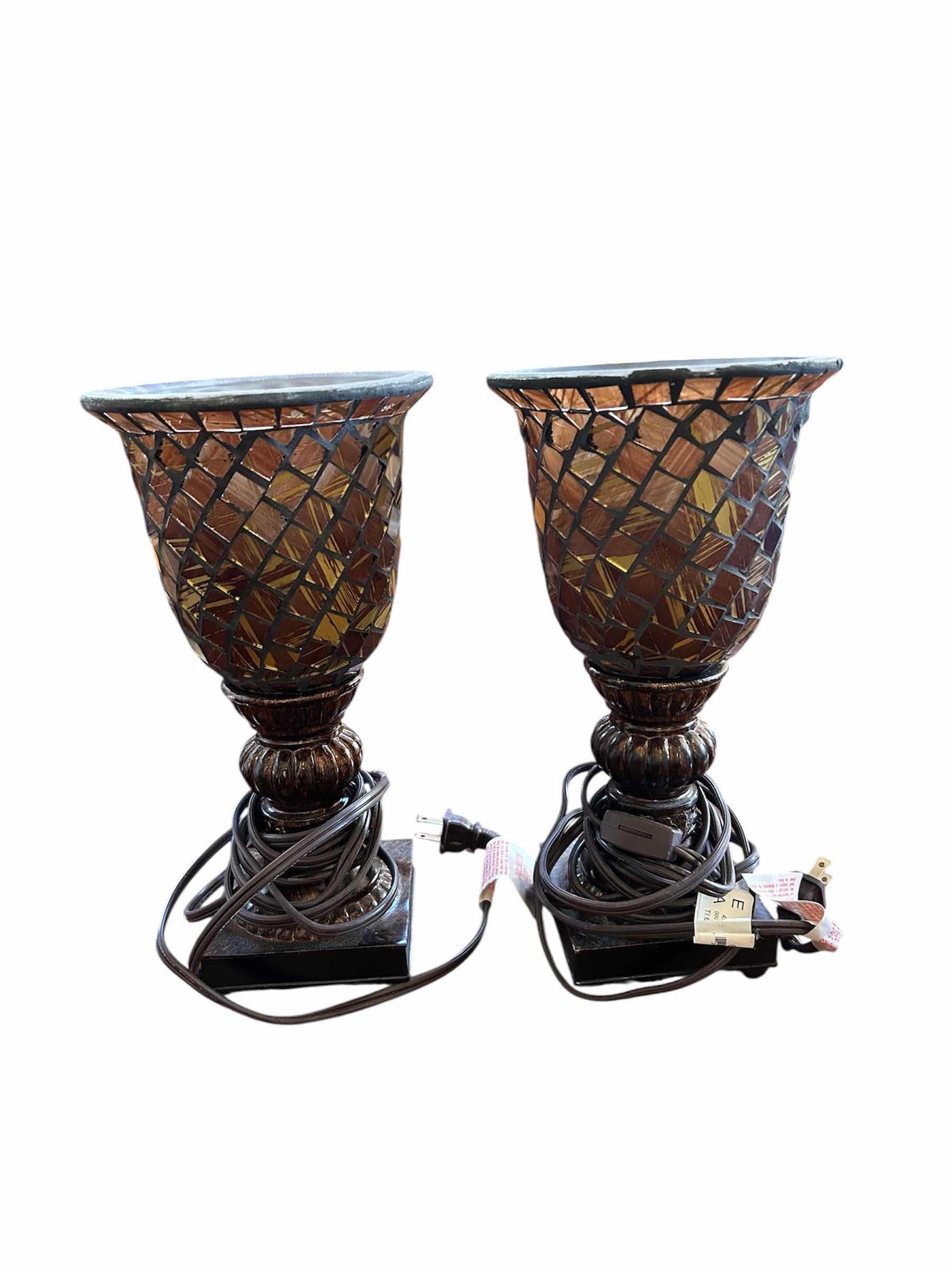 Photo 1 of 2- REGENCY HILL TRADITIONAL UPLIGHT ACCENT TABLE LAMPS H 12"