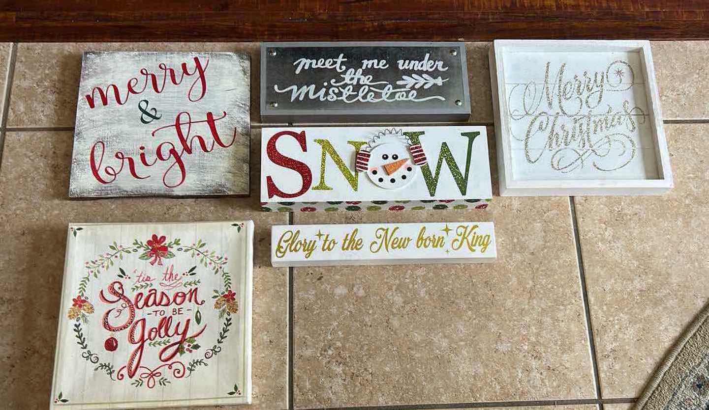 Photo 1 of 6- CHRISTMAS SIGNS