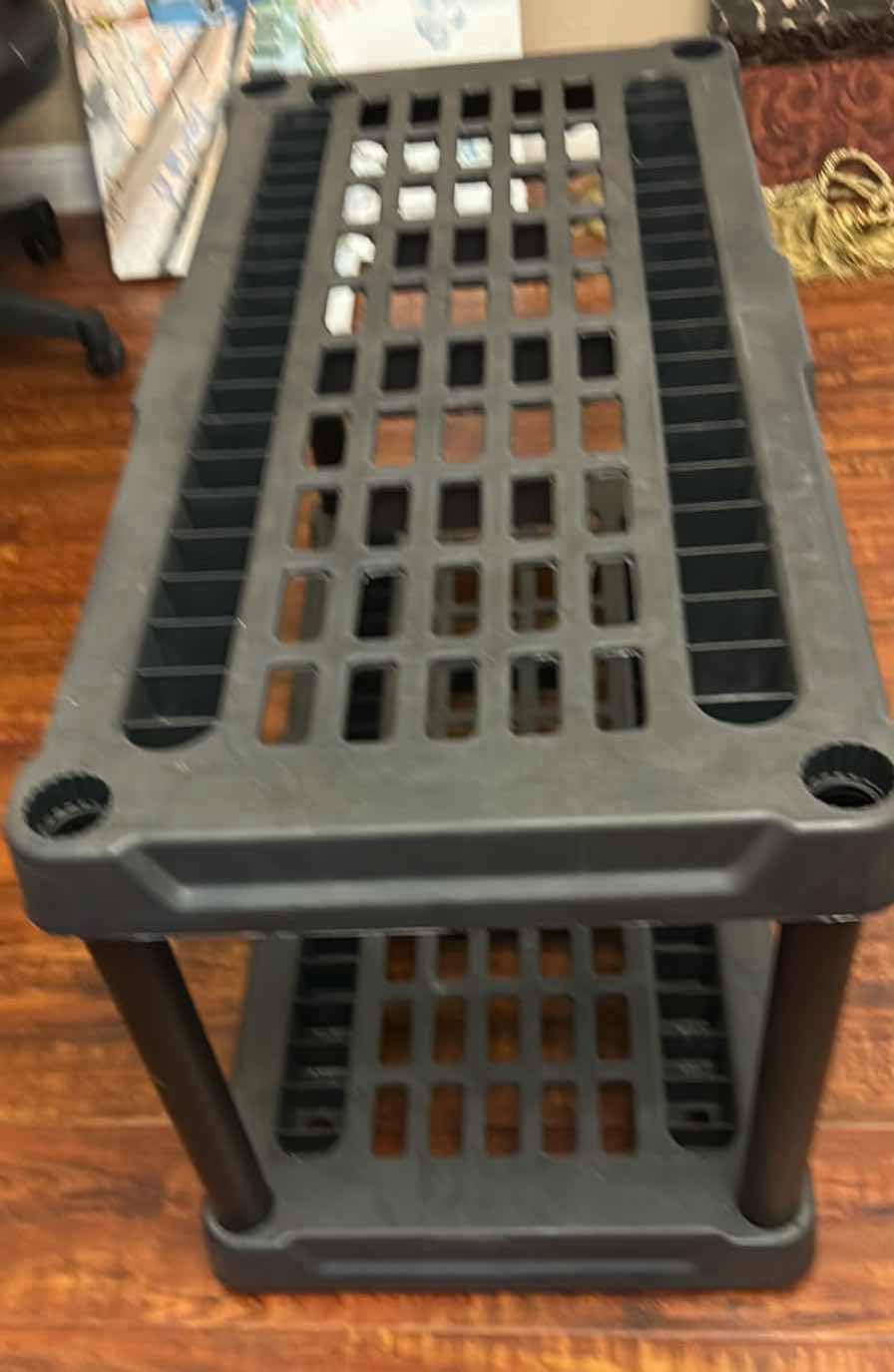 Photo 1 of 5 TIER PLASTIC SHELF UNIT 36"X 15" H 21" SINGLE SHELF