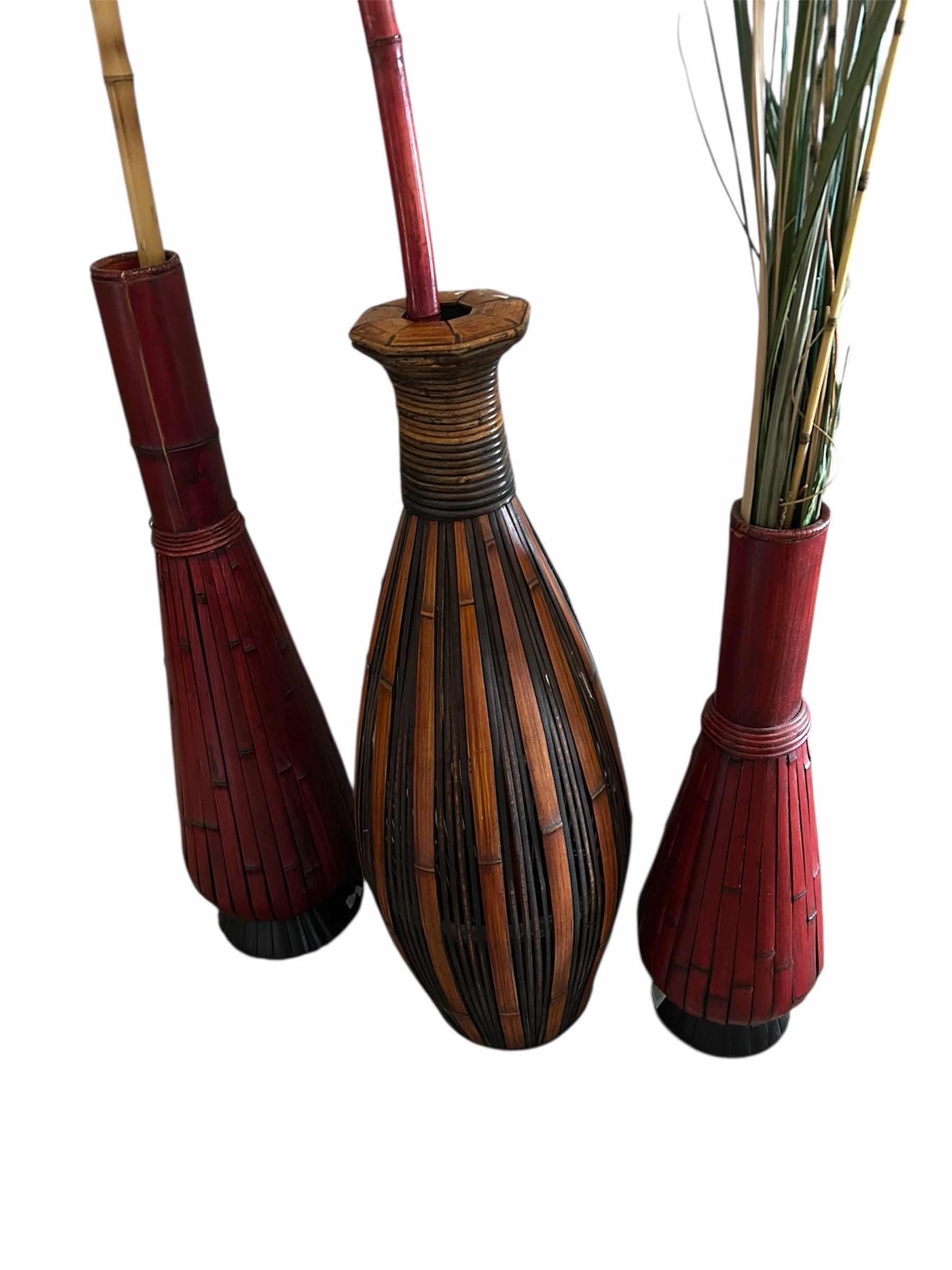 Photo 1 of 3- VINTAGE COASTAL FLOOR VASES H36" 29"