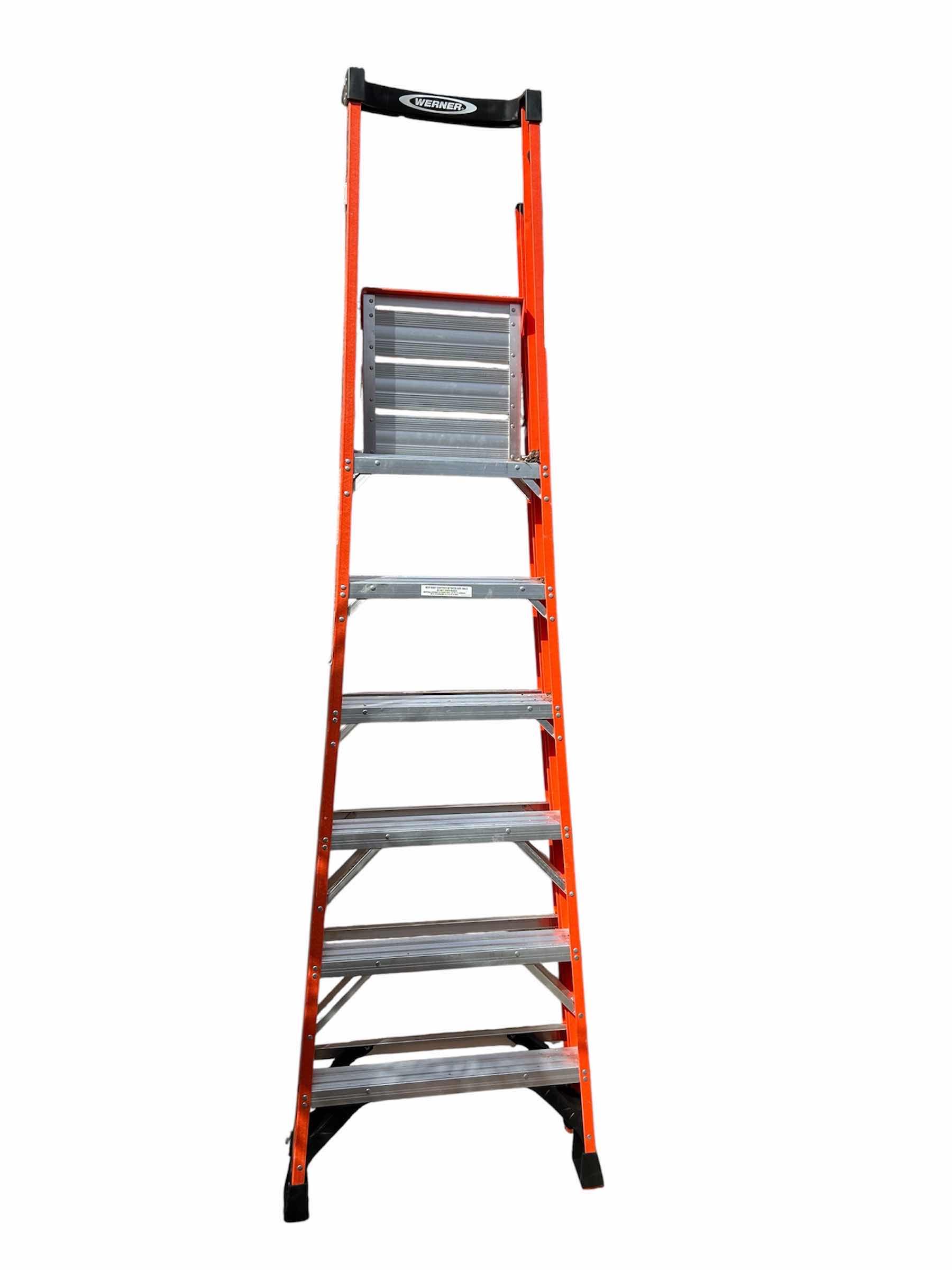 Photo 1 of WERNER PLATFORM LADDER MODEL PDIA06 MAX REACH 12FT