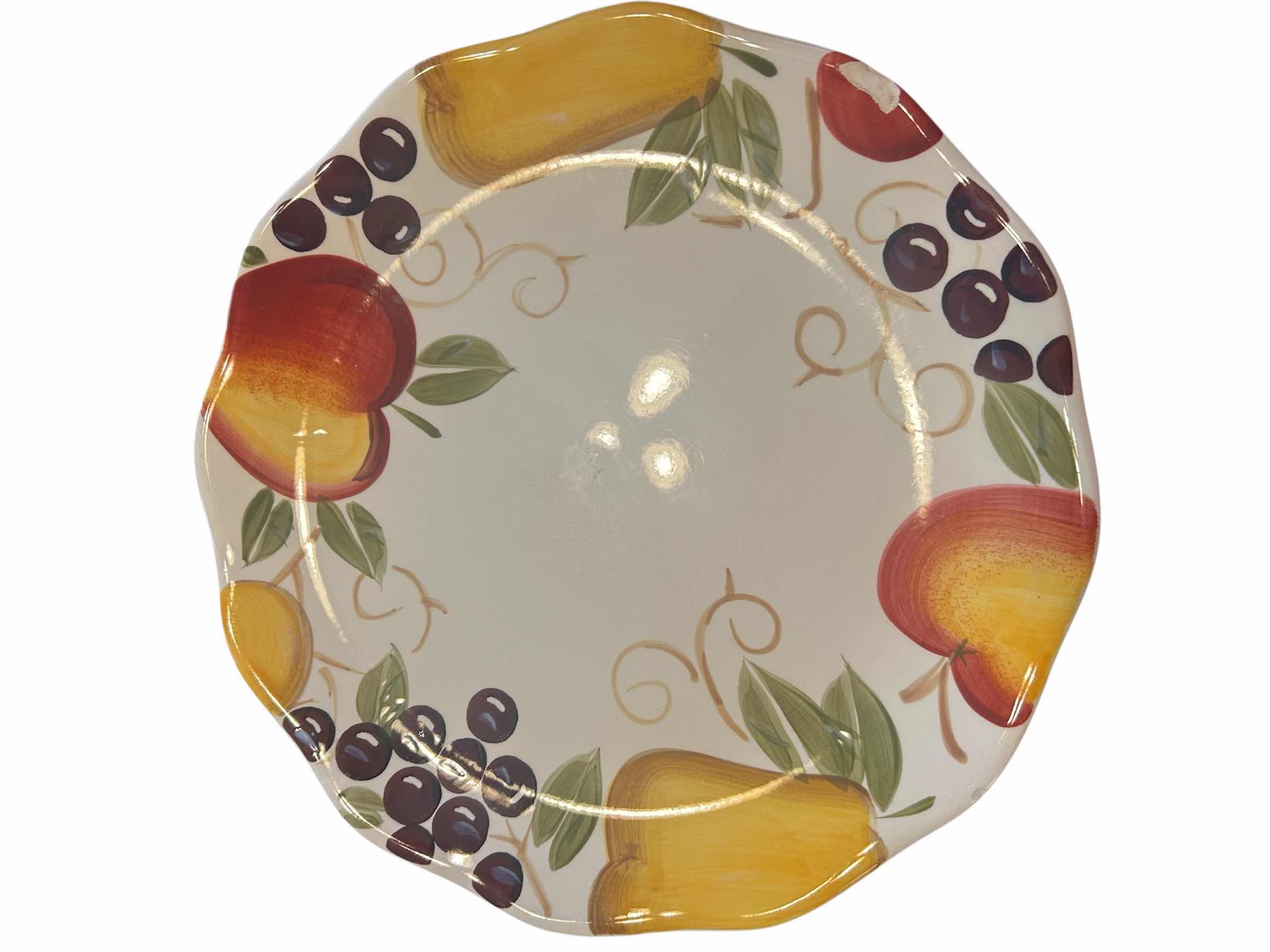 Photo 1 of 11-BELLA FRUIT DINNER PLATES BY HOME TRENDS