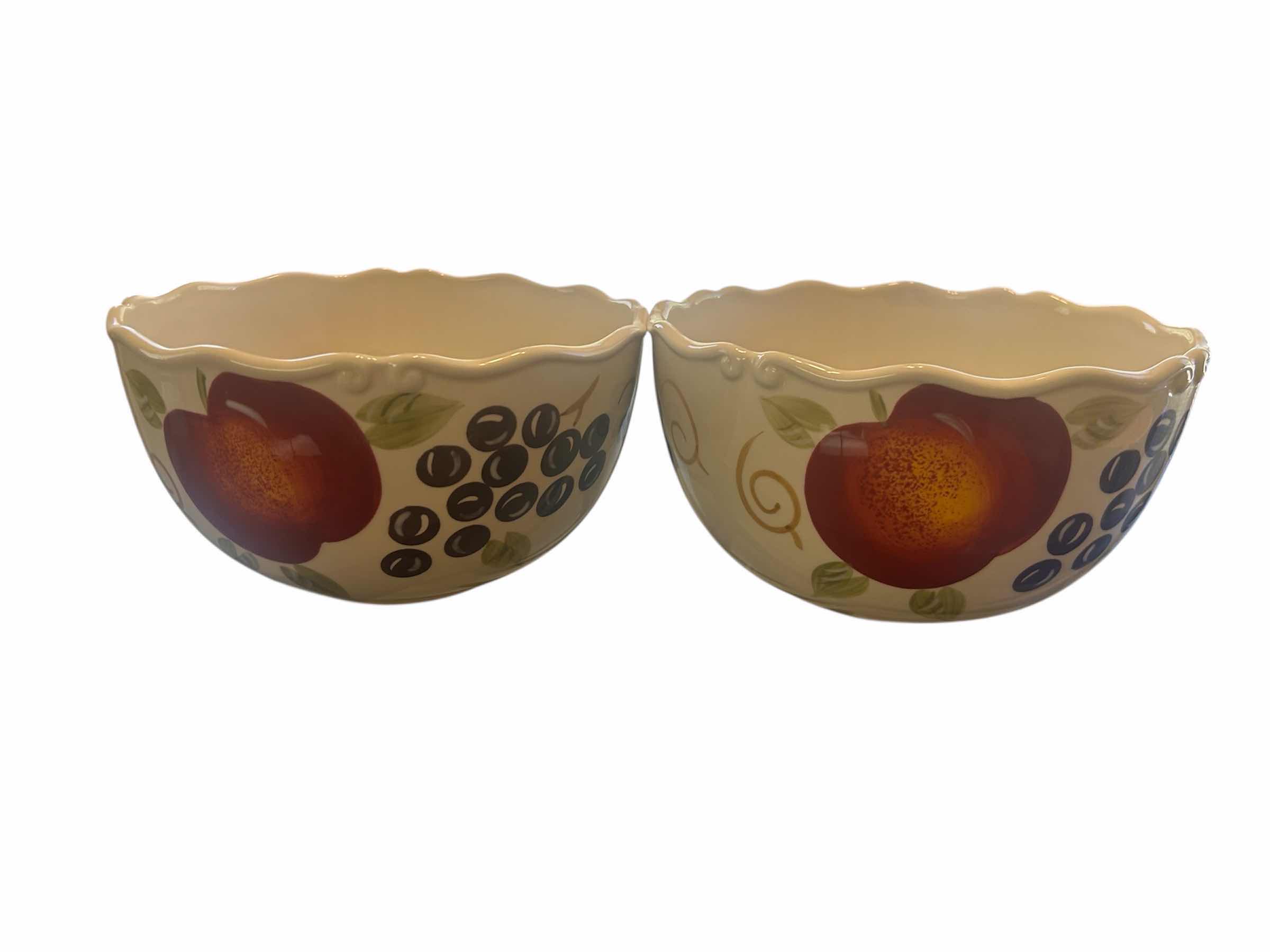 Photo 1 of 2- BETTER HOMES & GARDEN BELLA FRUIT VEGETABLE BOWLS