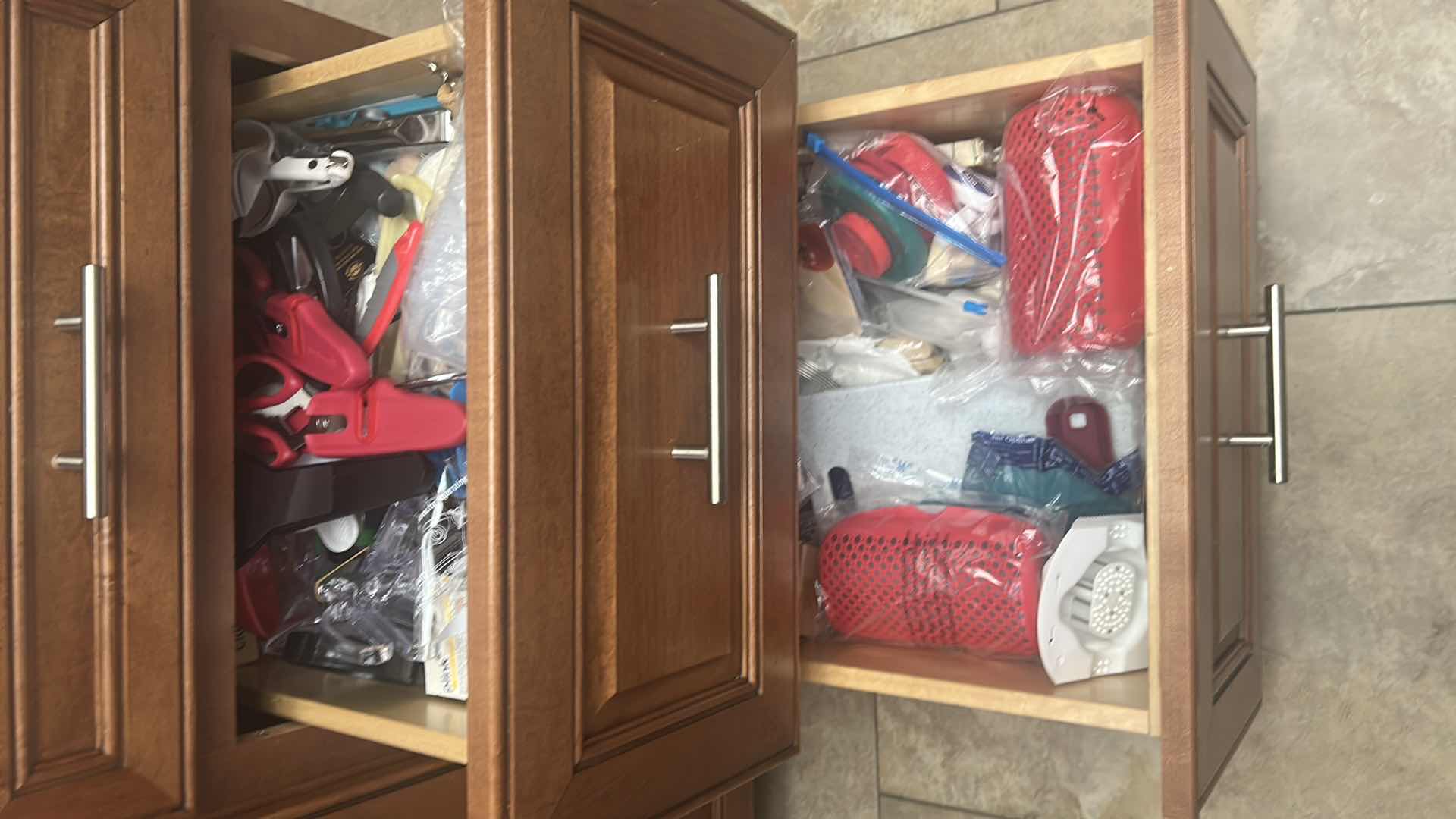 Photo 1 of CONTENTS OF 2 DRAWERS KITCHEN SUPPLIES