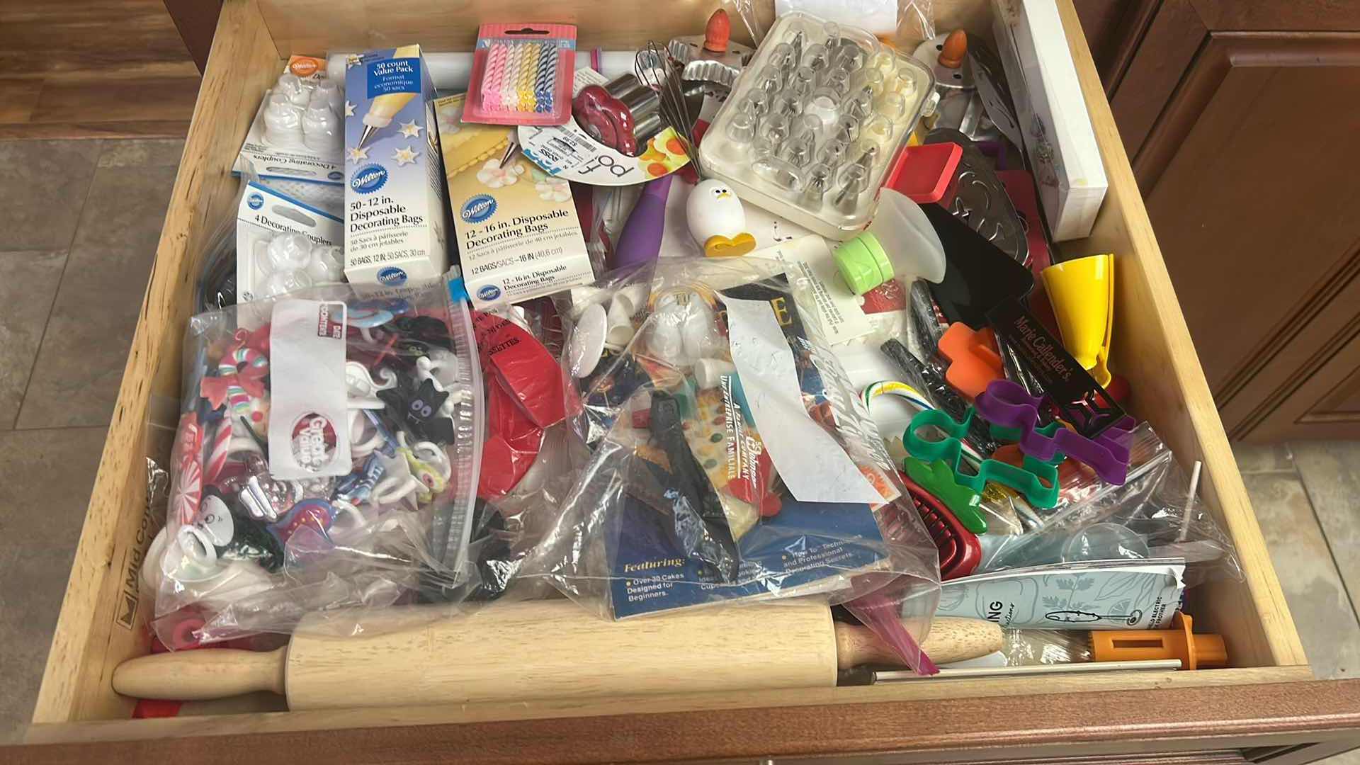 Photo 1 of CONTENTS OF DRAWER DECORATIVE BAKING ITEMS