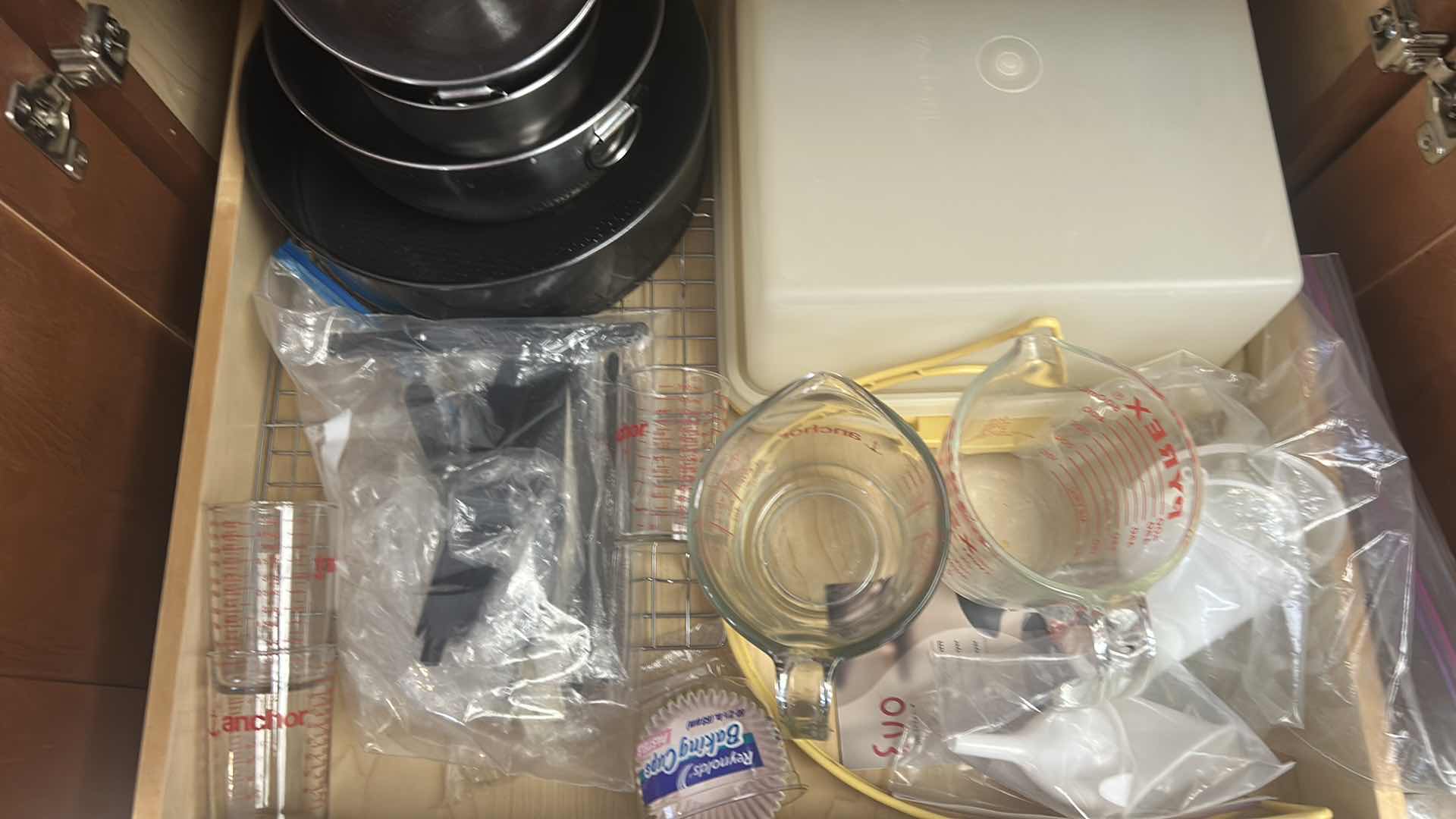 Photo 1 of CONTENTS OF 2 SHELVES BAKING ITEMS