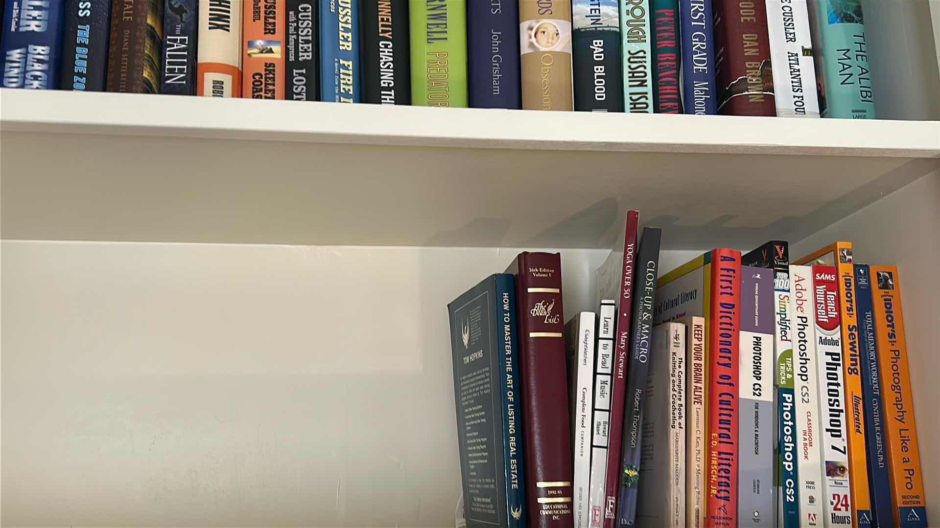 Photo 1 of CONTENTS OF 4 SHELVES ASSORTED BOOKS