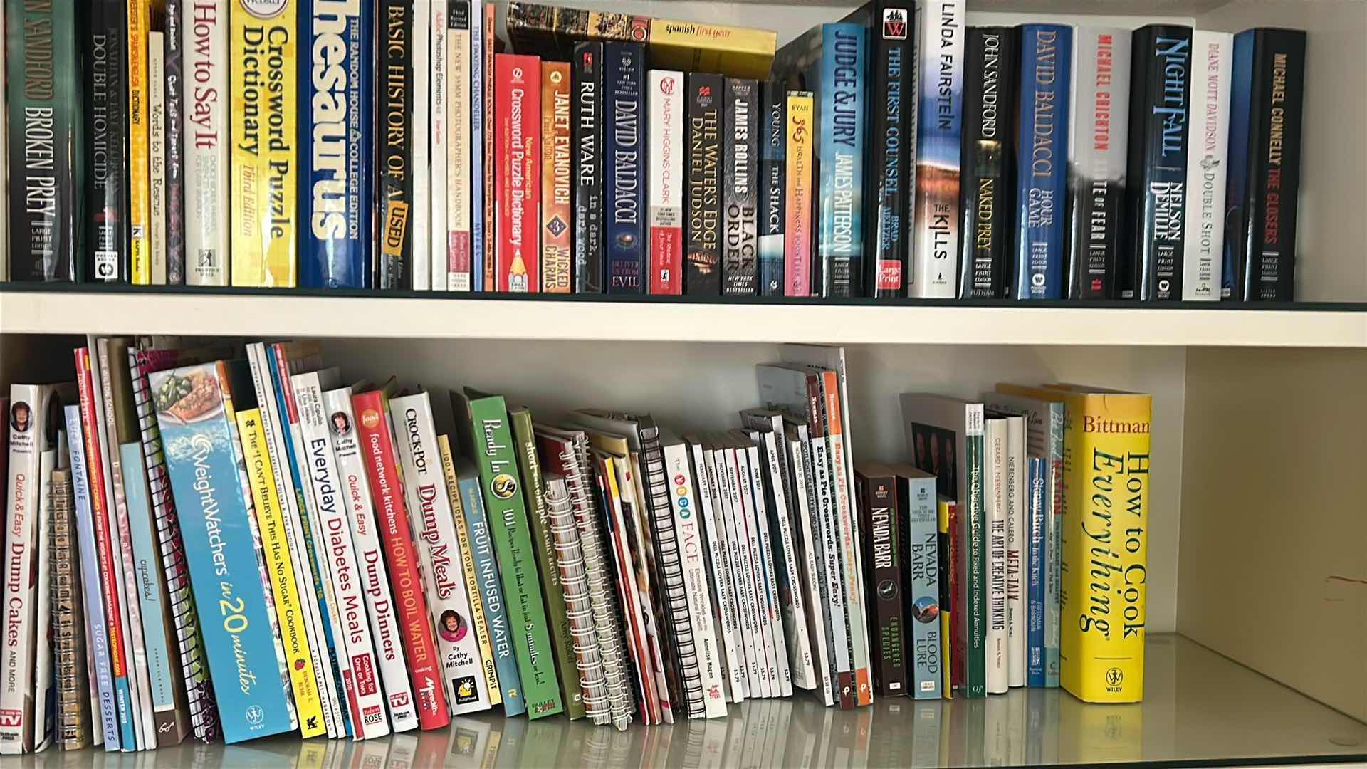 Photo 1 of CONTENTS OF 4 SHELVES ASSORTED BOOKS