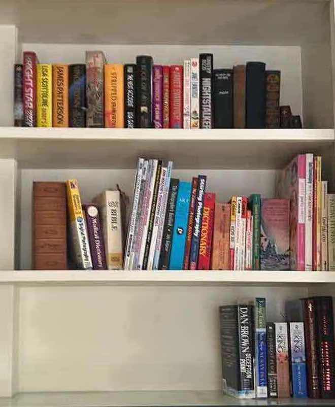 Photo 1 of CONTENTS OF 3 SHELVES ASSORTED BOOKS