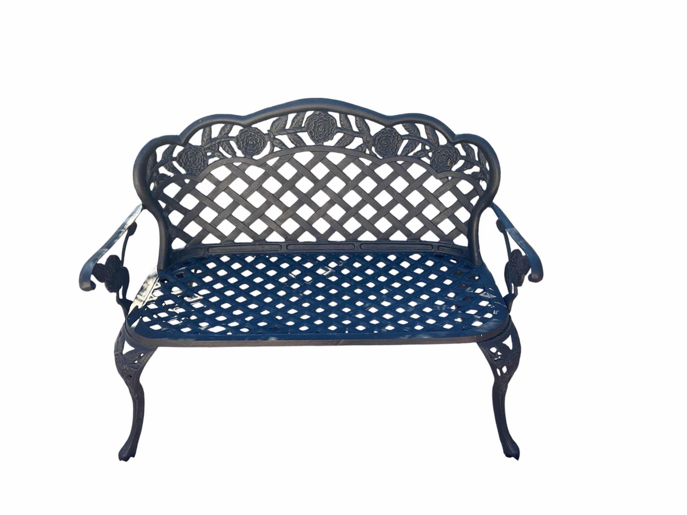 Photo 1 of CAST ALUMINUM GARDEN BENCH W LIGHT 41" X 16"