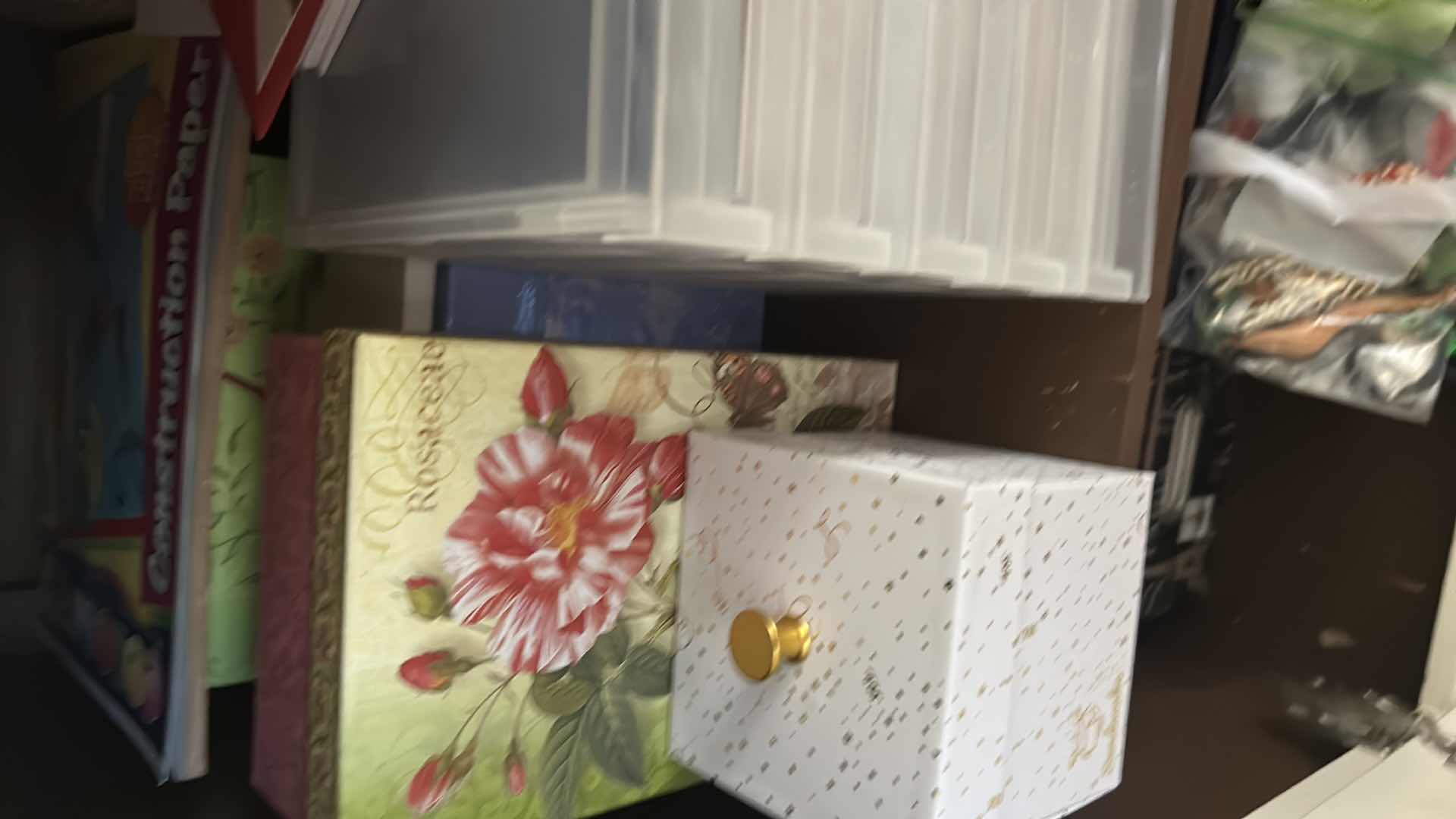 Photo 1 of CONTENTS OF 2 SHELVES ASSORTED GREETING CARDS