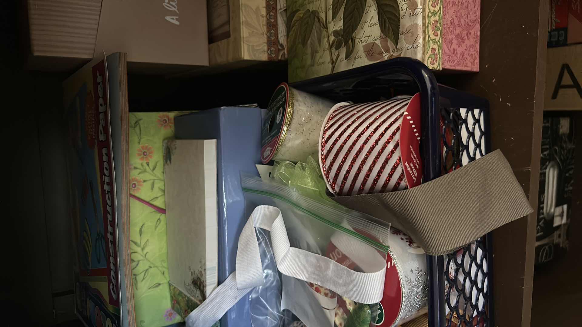 Photo 1 of CONTENTS OF 2 SHELVES ASSORTED GREETING CARDS