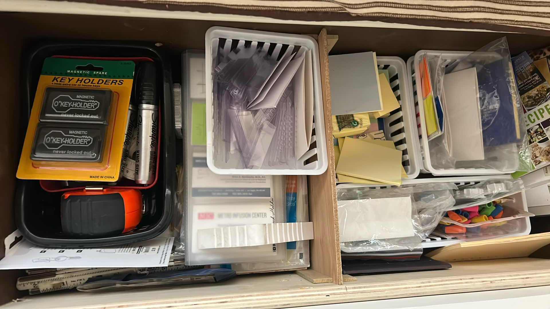 Photo 1 of CONTENTS OF 2 DRAWERS OFFICE SUPPLIES