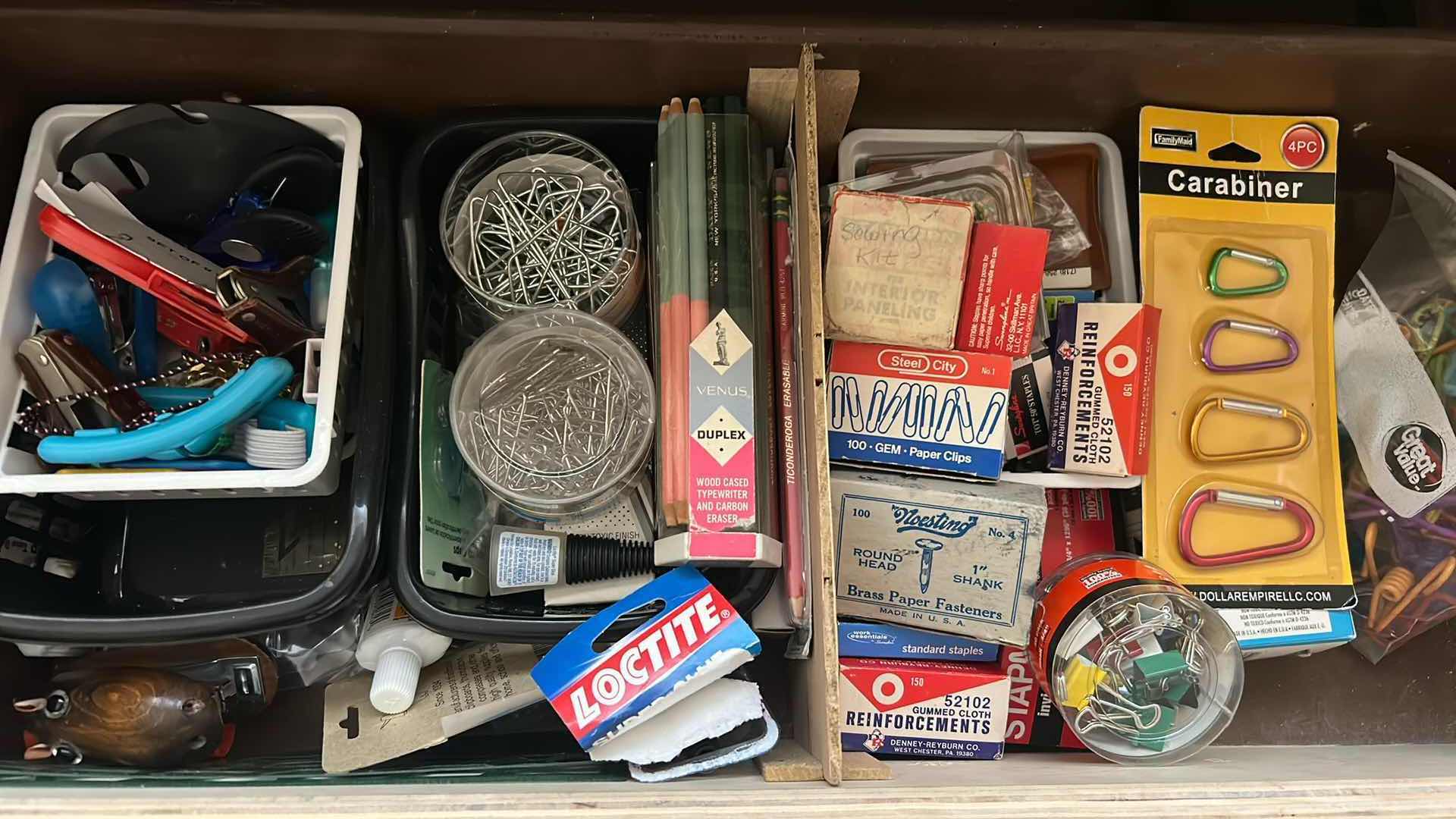 Photo 1 of CONTENTS OF 2 DRAWERS OFFICE