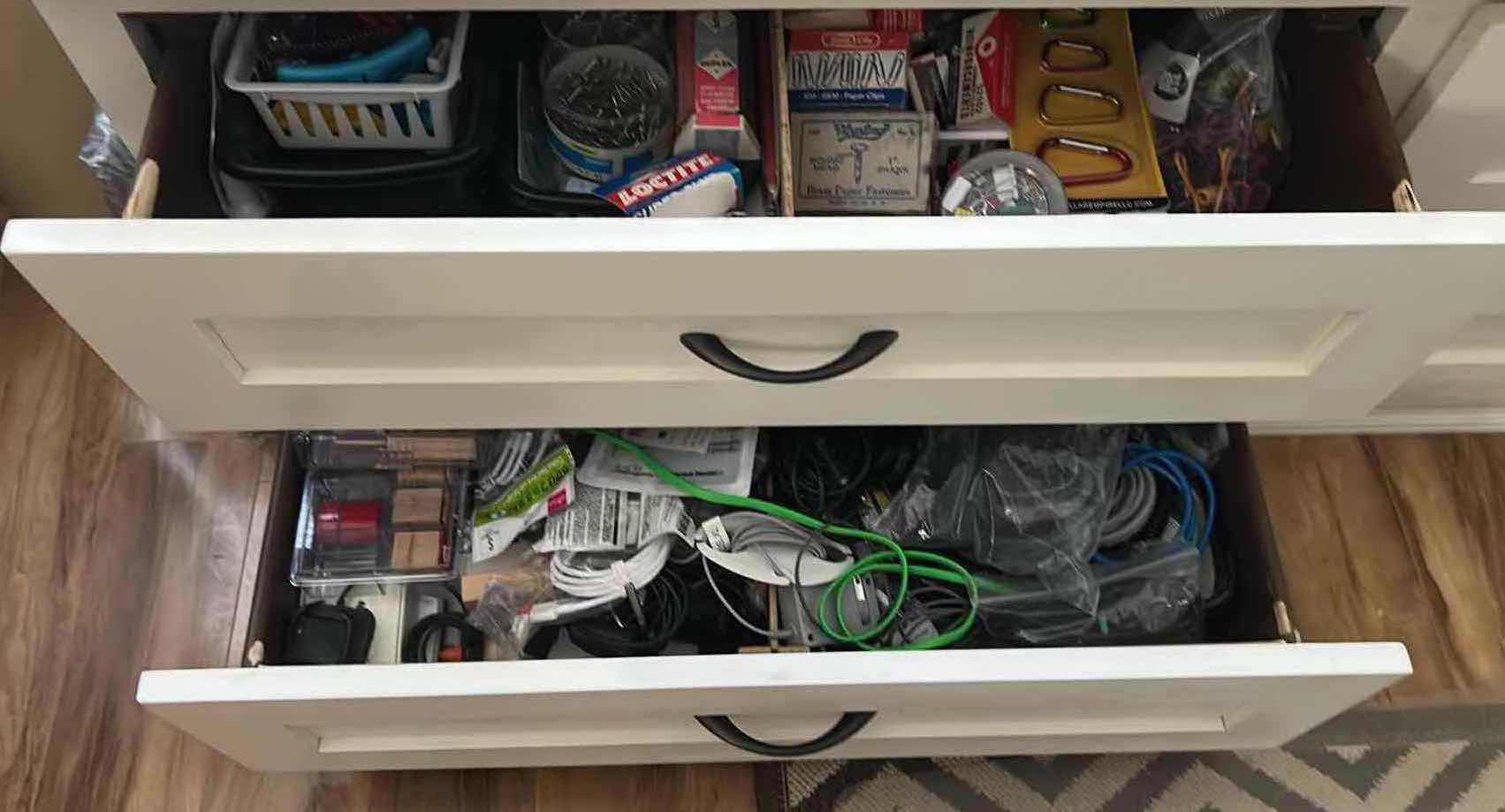 Photo 1 of CONTENTS OF 2 DRAWERS OFFICE