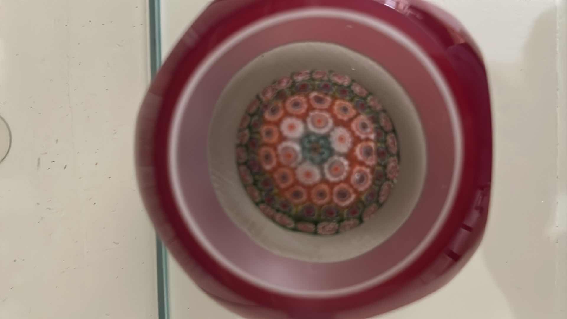 Photo 1 of 3- COLLECTABLE ART GLASS PAPERWEIGHT