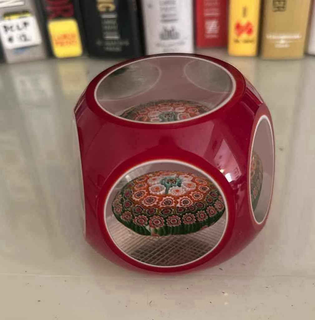 Photo 1 of 3- COLLECTABLE ART GLASS PAPERWEIGHT