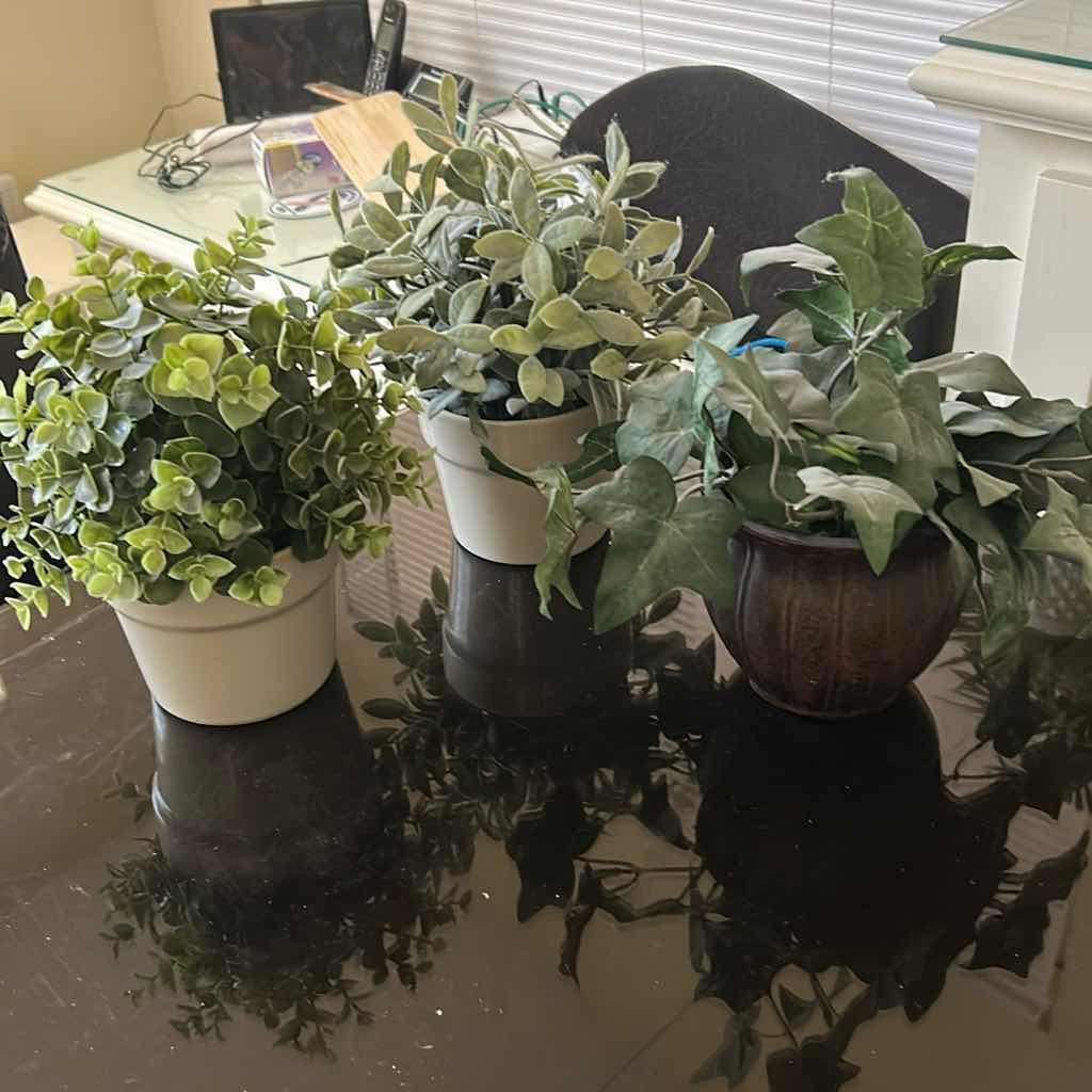 Photo 1 of 5- FAUX PLANTS  IN POTS