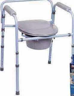 Photo 1 of CAREX 3 IN 1 FOLDING BEDSIDE COMMODE