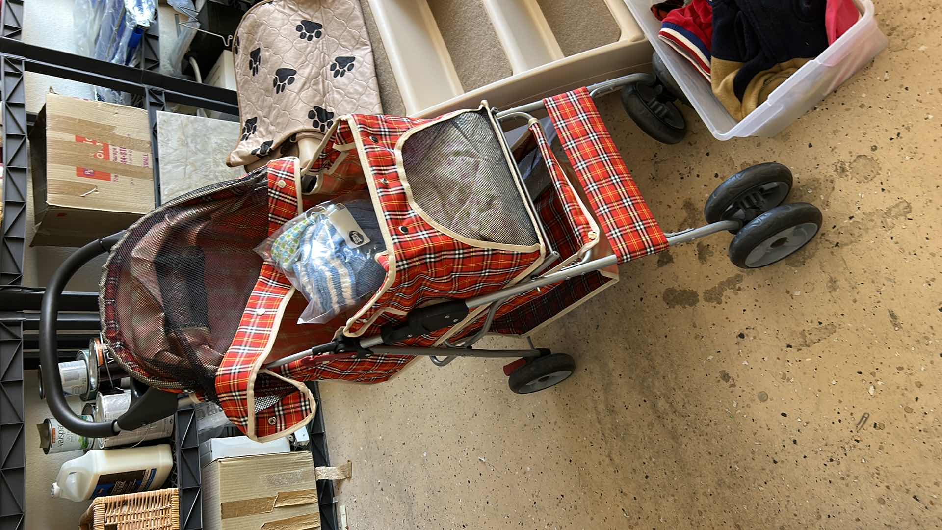 Photo 1 of DOG STROLLER, STAIRS, CLOTHING