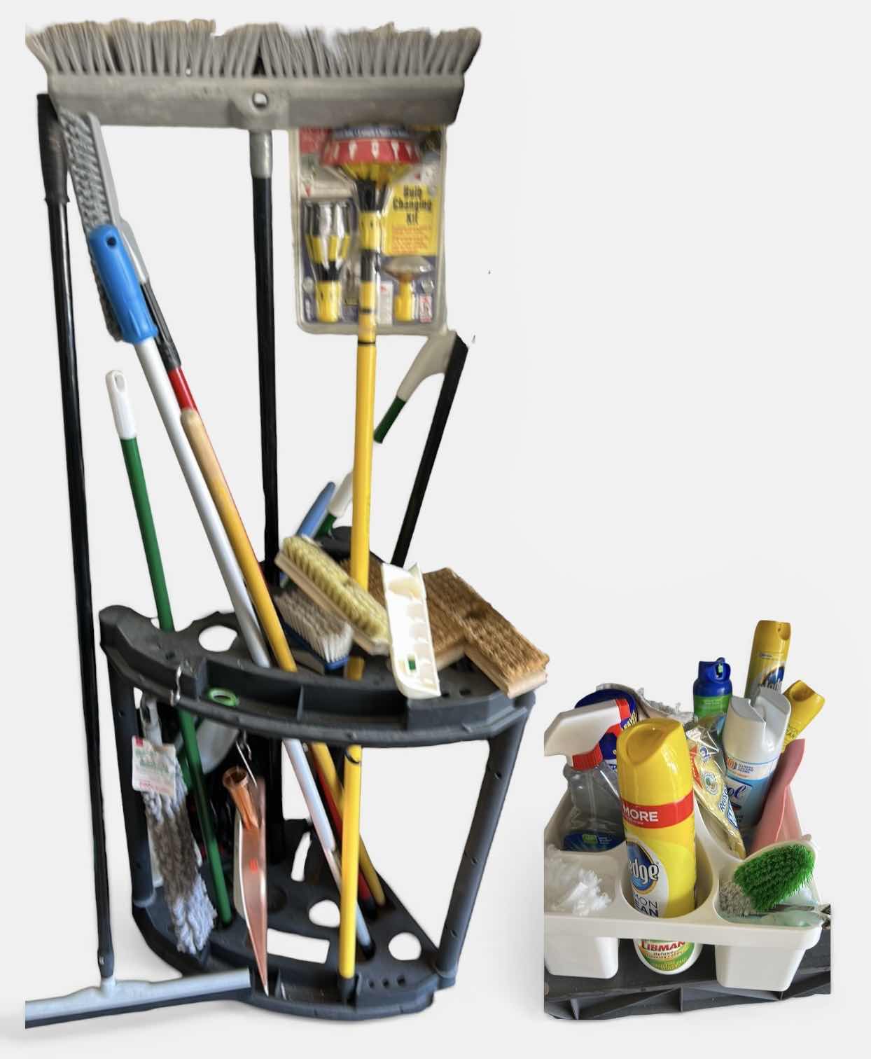 Photo 1 of CLEANING SUPPLIES AND CART