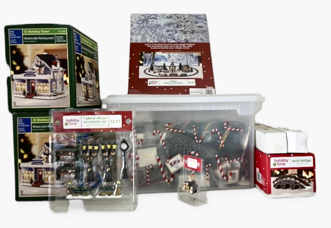 Photo 1 of CHRISTMAS VILLAGE PIECES