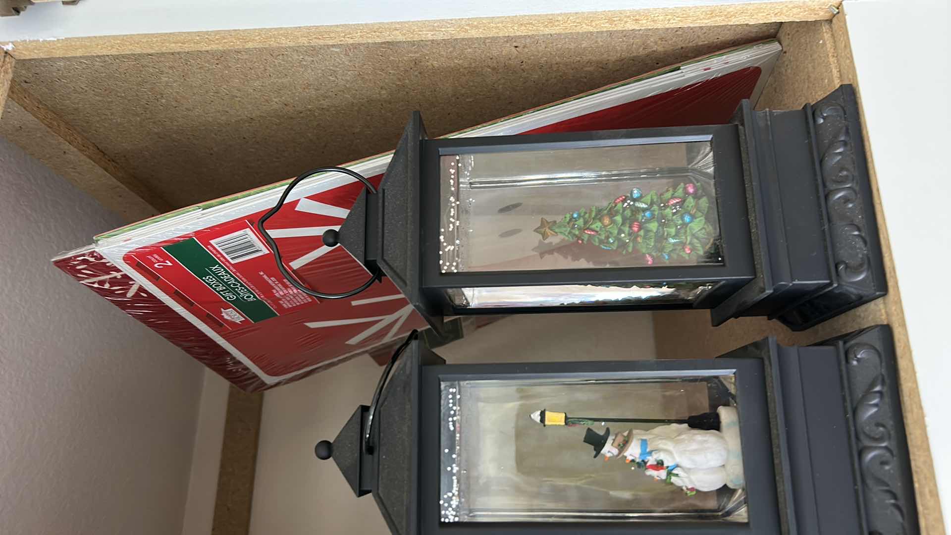 Photo 1 of CHRISTMAS VILLAGE PIECES AND LANTERNS