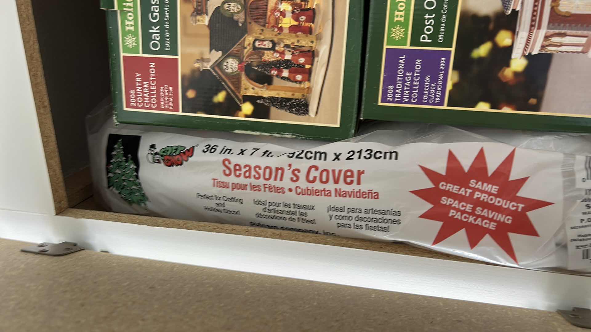 Photo 1 of CHRISTMAS VILLAGE PIECES AND LANTERNS