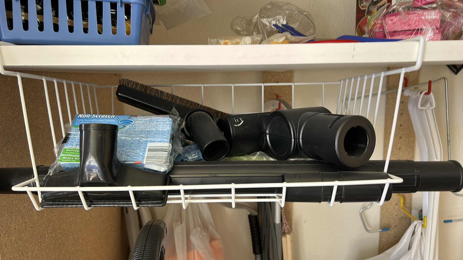 Photo 1 of CONTENTS IN CABINET, ORECK VACUUM, FLOOR CLEANER AND MORE
