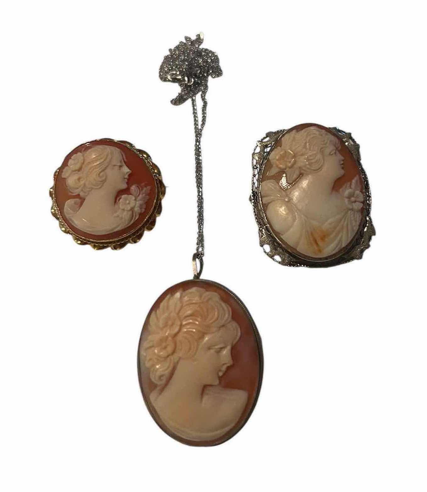 Photo 1 of 3- VINTAGE SHELL CAMEOS