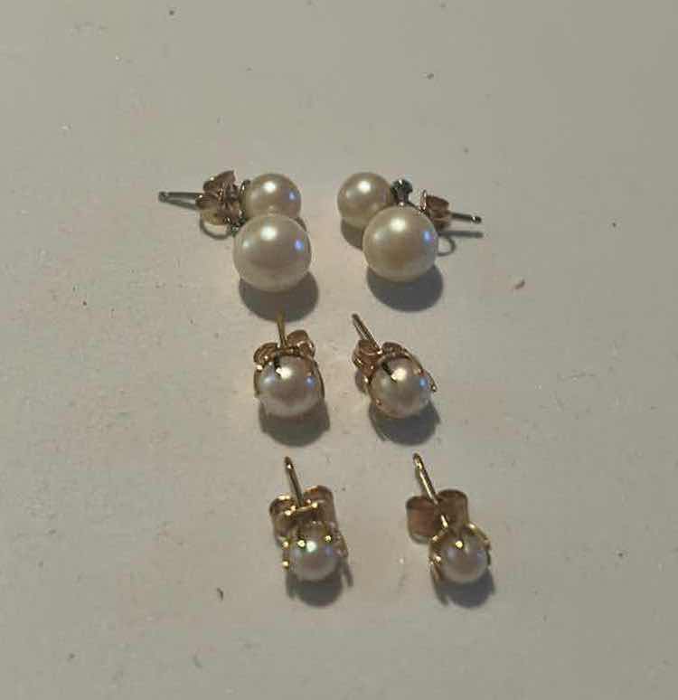 Photo 1 of 3- FAUX PEARL EARRINGS