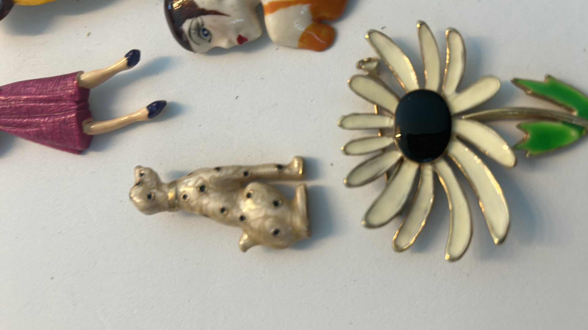 Photo 1 of 8- VINTAGE STYLE ENAMEL BROOCHES AND PINS
