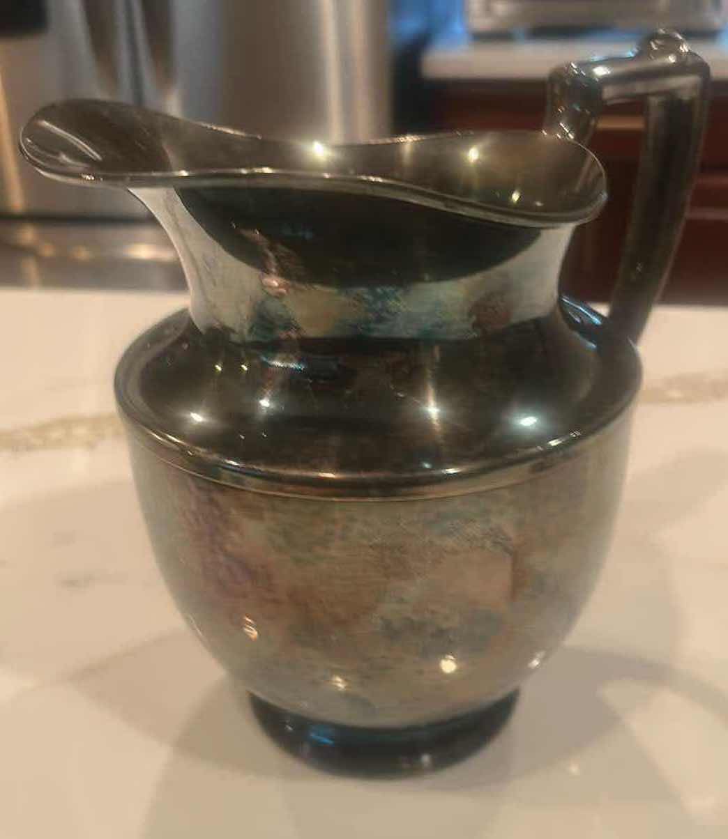 Photo 1 of VINTAGE SILVER PLATED PITCHER AND CANDY DISH