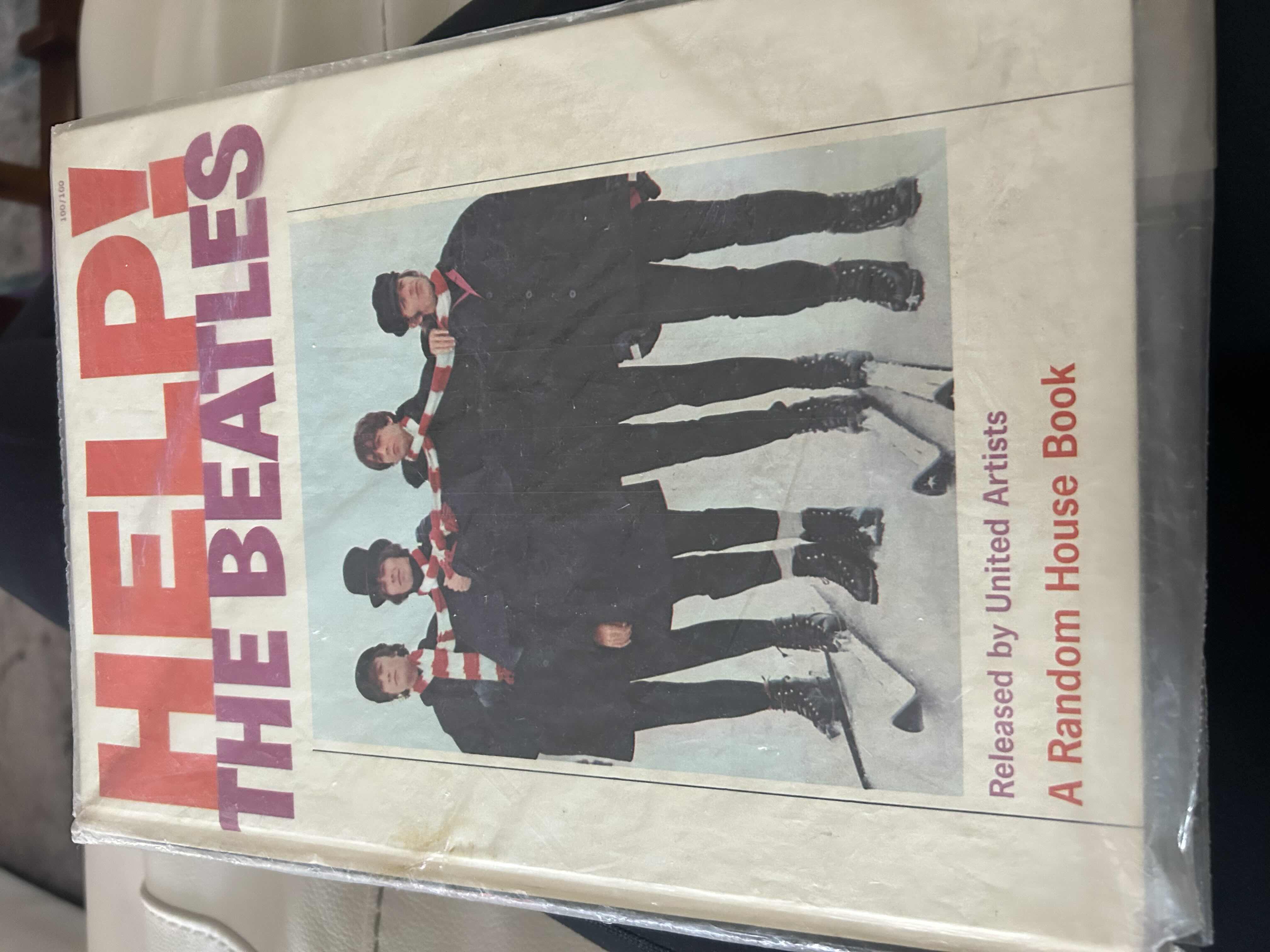 View 3 of VINTAGE 1965 " SOUVENIR FILM " SONG ALBUM SHEET MUSIC AND HARD COVER "HELP" BOOK BY RANDOM HOUSE