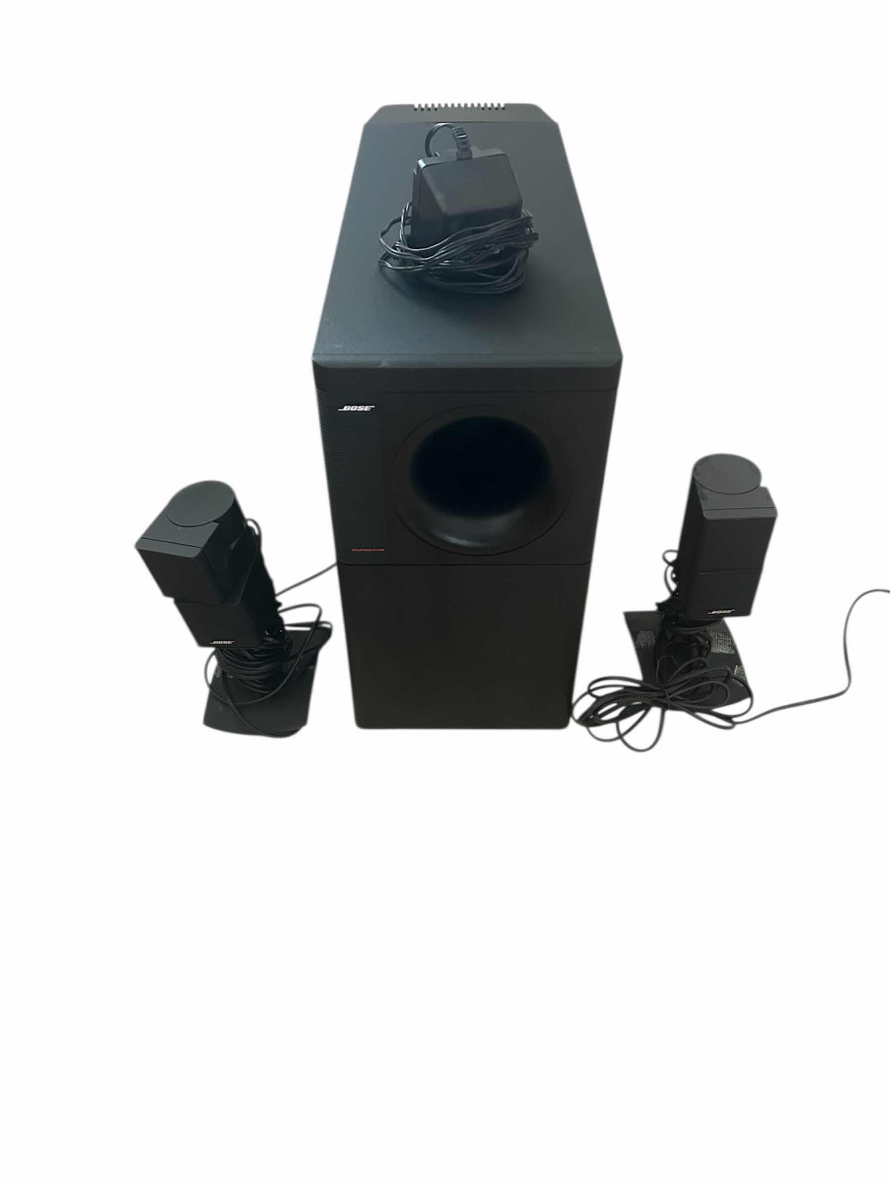 Photo 1 of BOSE ACOUSTIMASS SPEAKER SYSTEM SUBWOOFER MODULE AND SATELLITE CUBE SPEAKERS