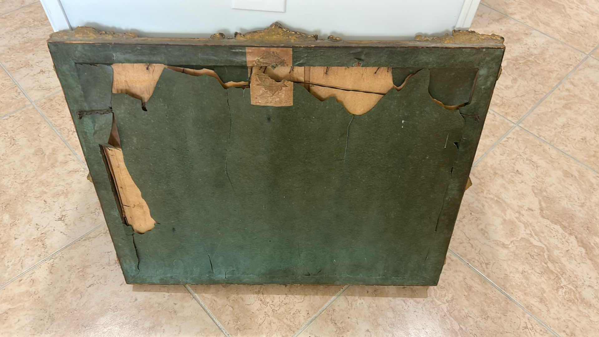 Photo 1 of GOLD ORNATE FRAMED JAMES WARD "POULTRY MARKET " 27" X 22"