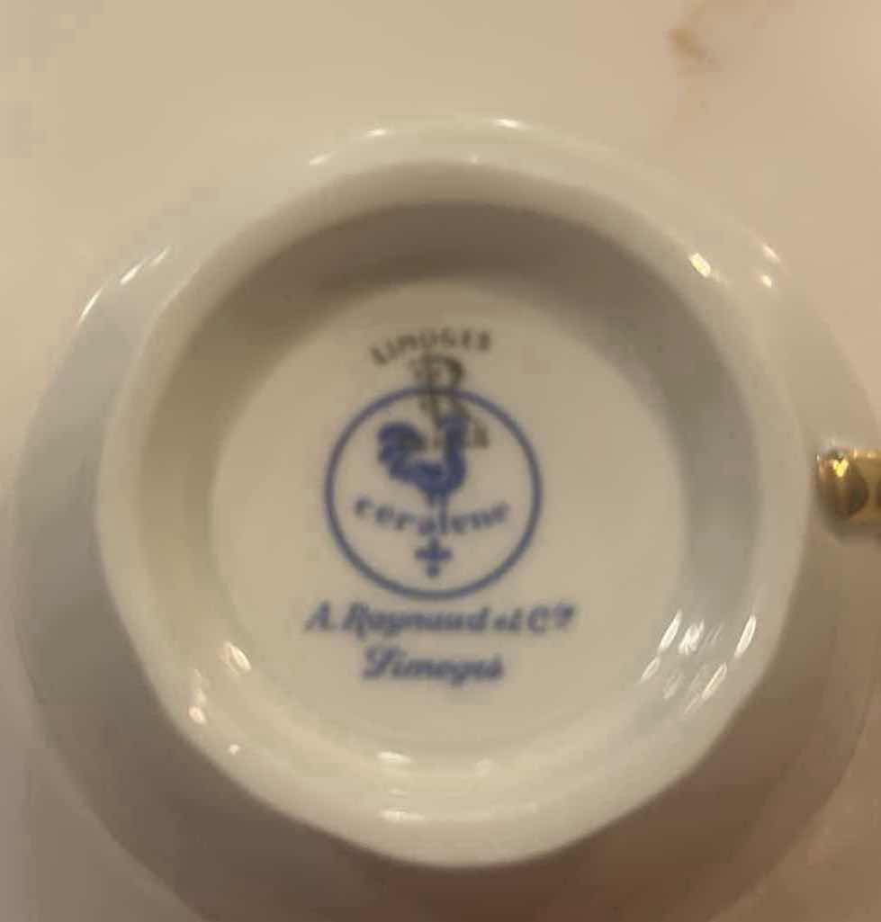 Photo 1 of LIMOGES "RAYNAUD CERALENE " 5 PC FINE CHINA PLACE SETTING