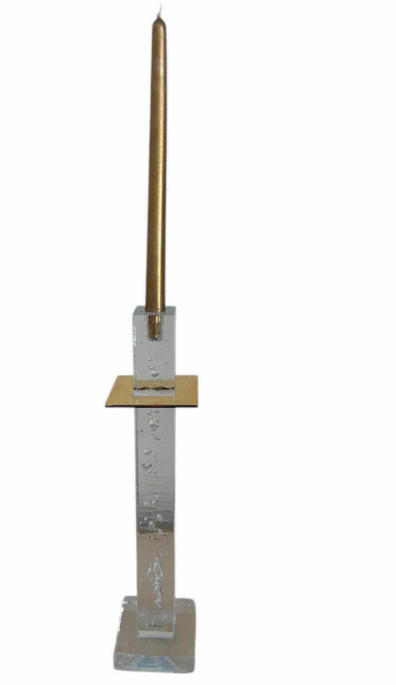 Photo 1 of KOSTA BODA ICE PILLAR TOWER CANDLESTICK FROM SWEDEN H 29"