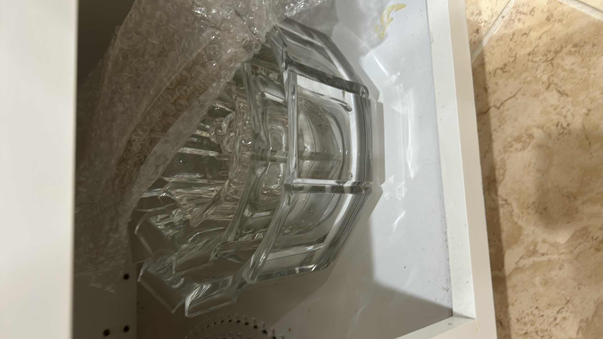 Photo 1 of CONTENTS OF CABINET GLASS ASHTRAYS GLASS TRAYS