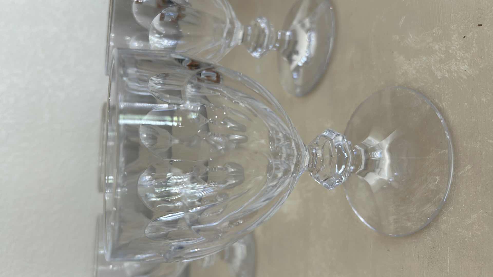 Photo 1 of 6- VILLEROY & BOCH BERNADOTTE CRYSTAL WATER GOBLETS