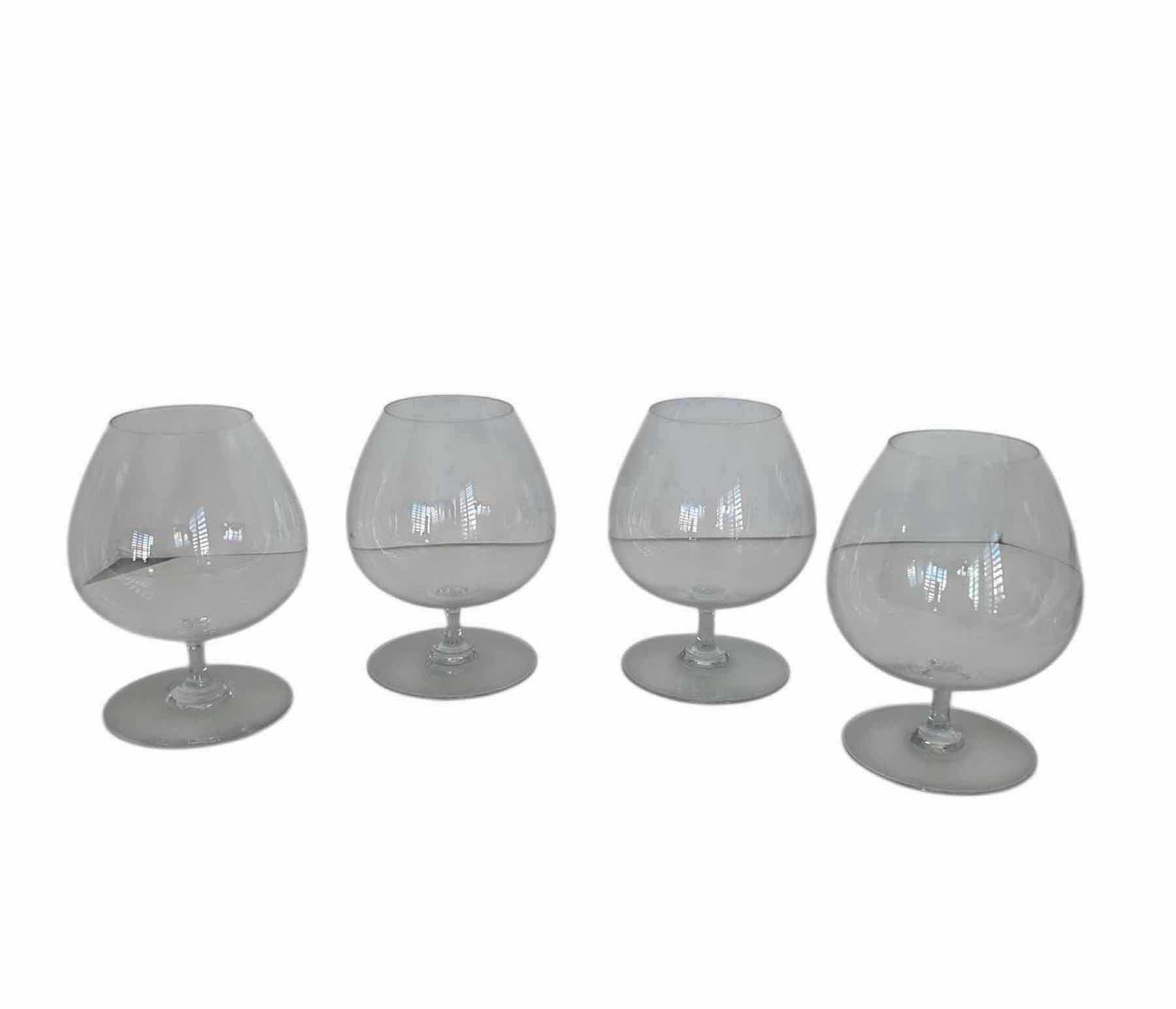 Photo 1 of 4-BACCARAT CRYSTAL BRANDY SNIFTERS