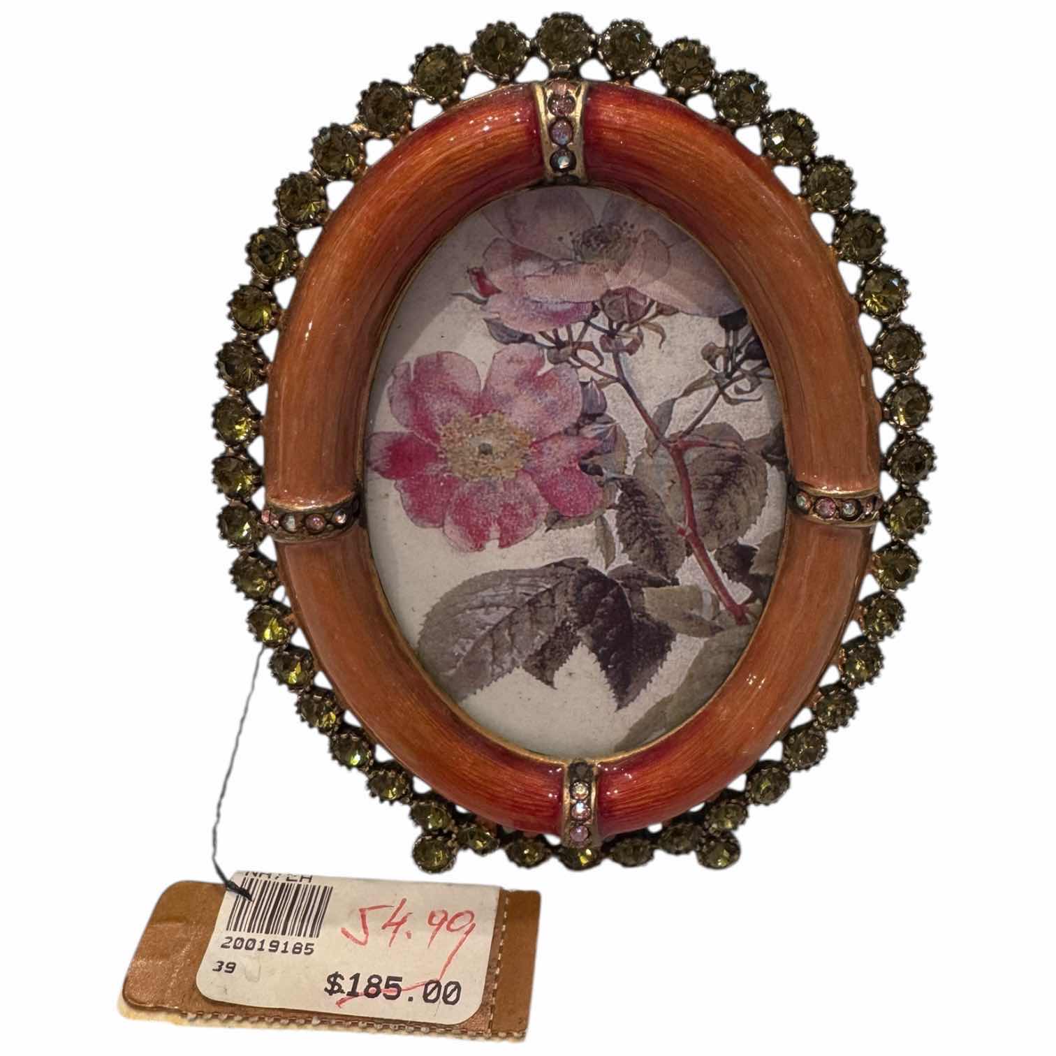 Photo 1 of EIFFEL TOWER CLOCK BRASS TONED JAY STRONGWATERS METAL PICTURE FRAMES GOLD TONED H5”