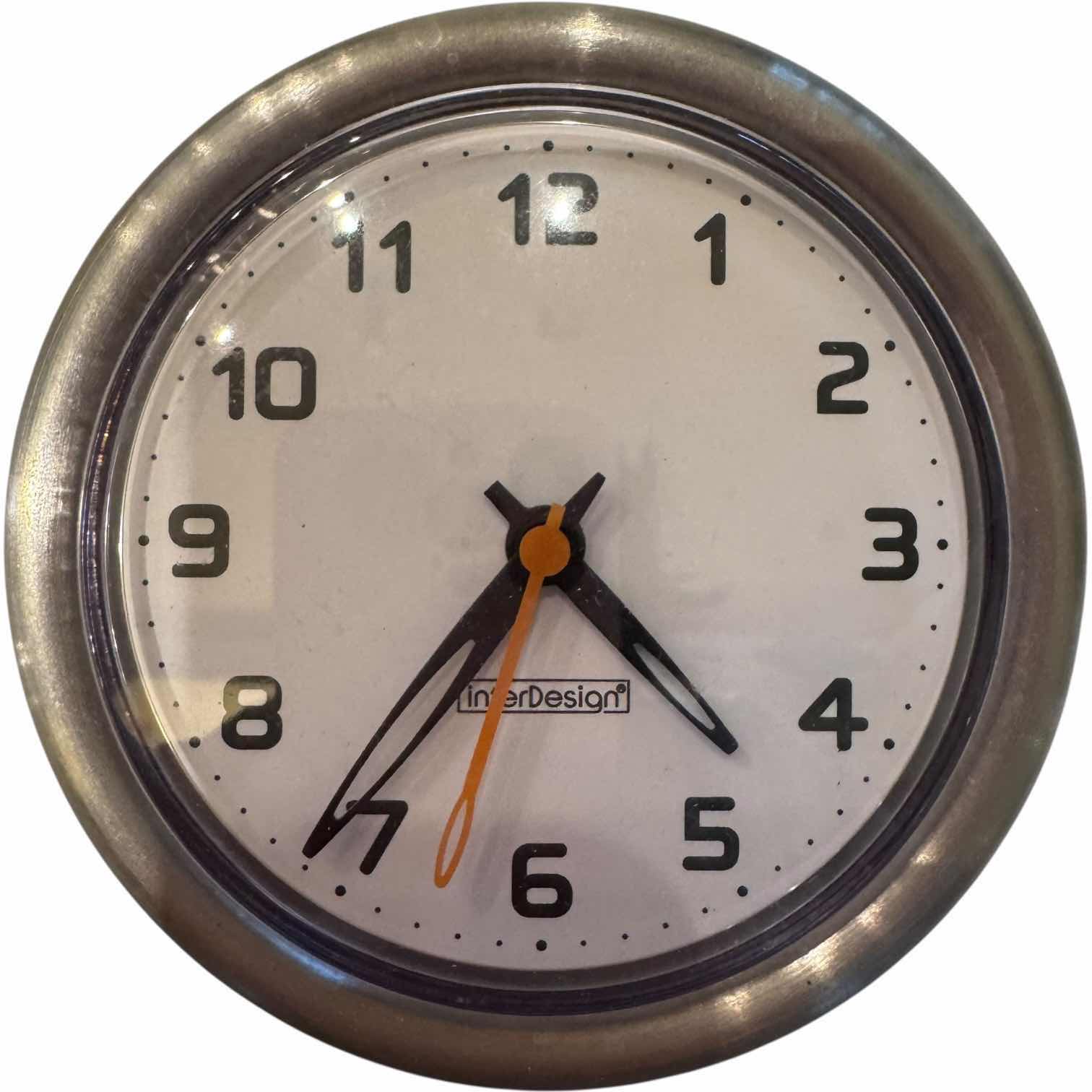 Photo 1 of CROSLEY ANALOG CLOCK INTERDESIN BLACK/METAL H6.5”