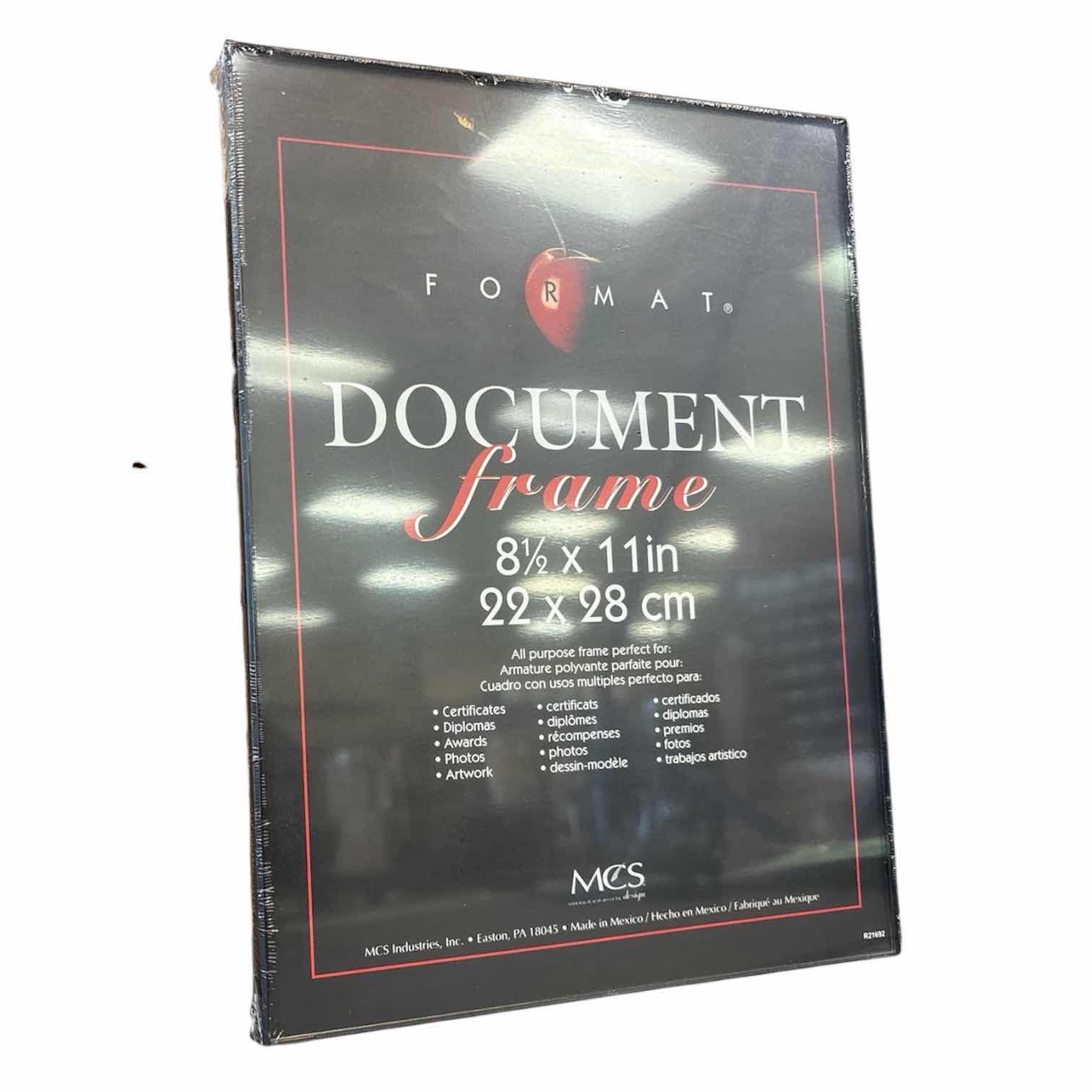 Photo 1 of NIB 6-PACK MCS INDUSTRIES FORMAT DOCUMENT FRAMES 8.5” X 11” $26