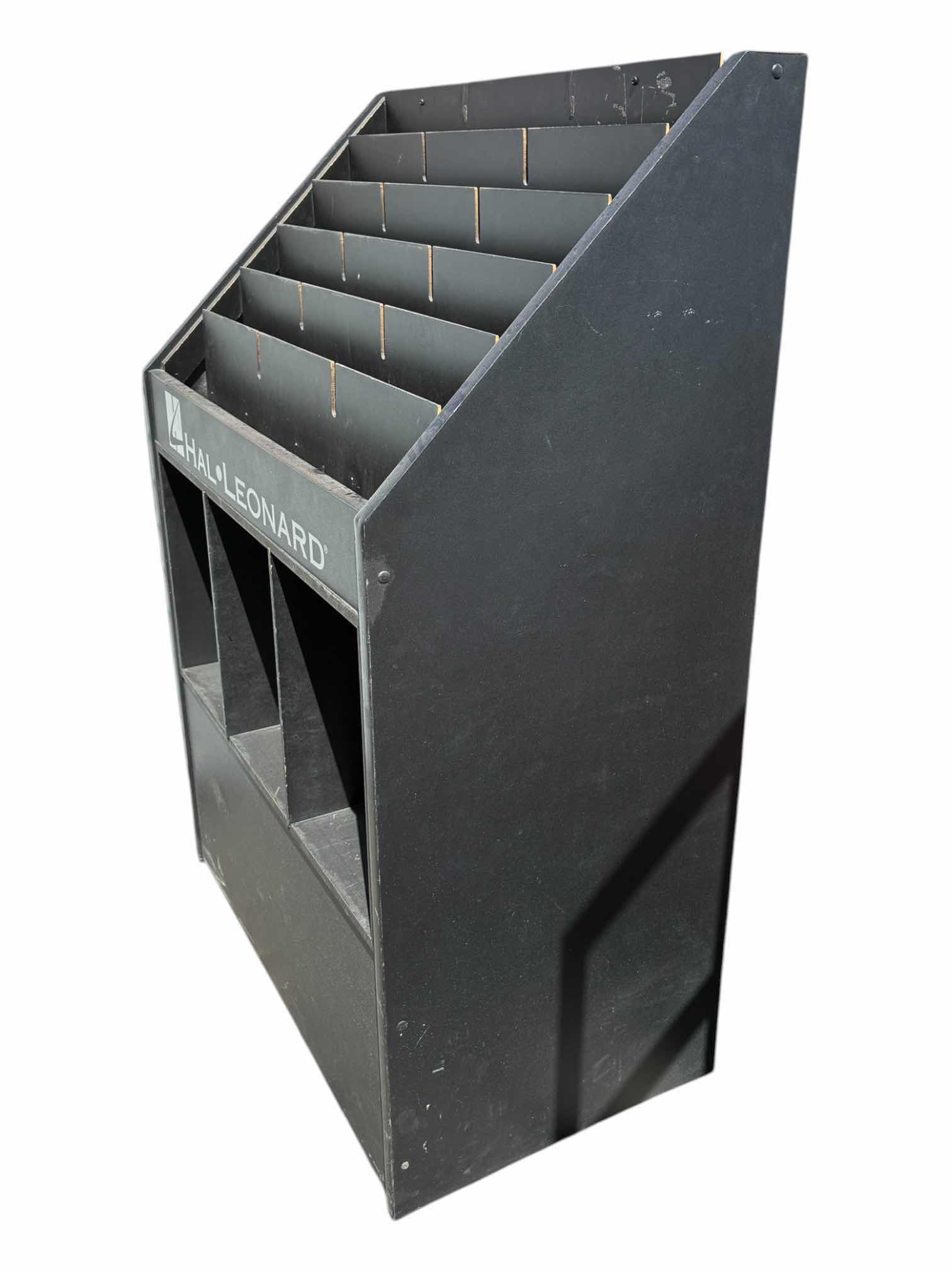Photo 1 of HAL LEONARD RECORD/MAGAZINE ROLLING DISPLAY RACK 32” X 18” H47.5”