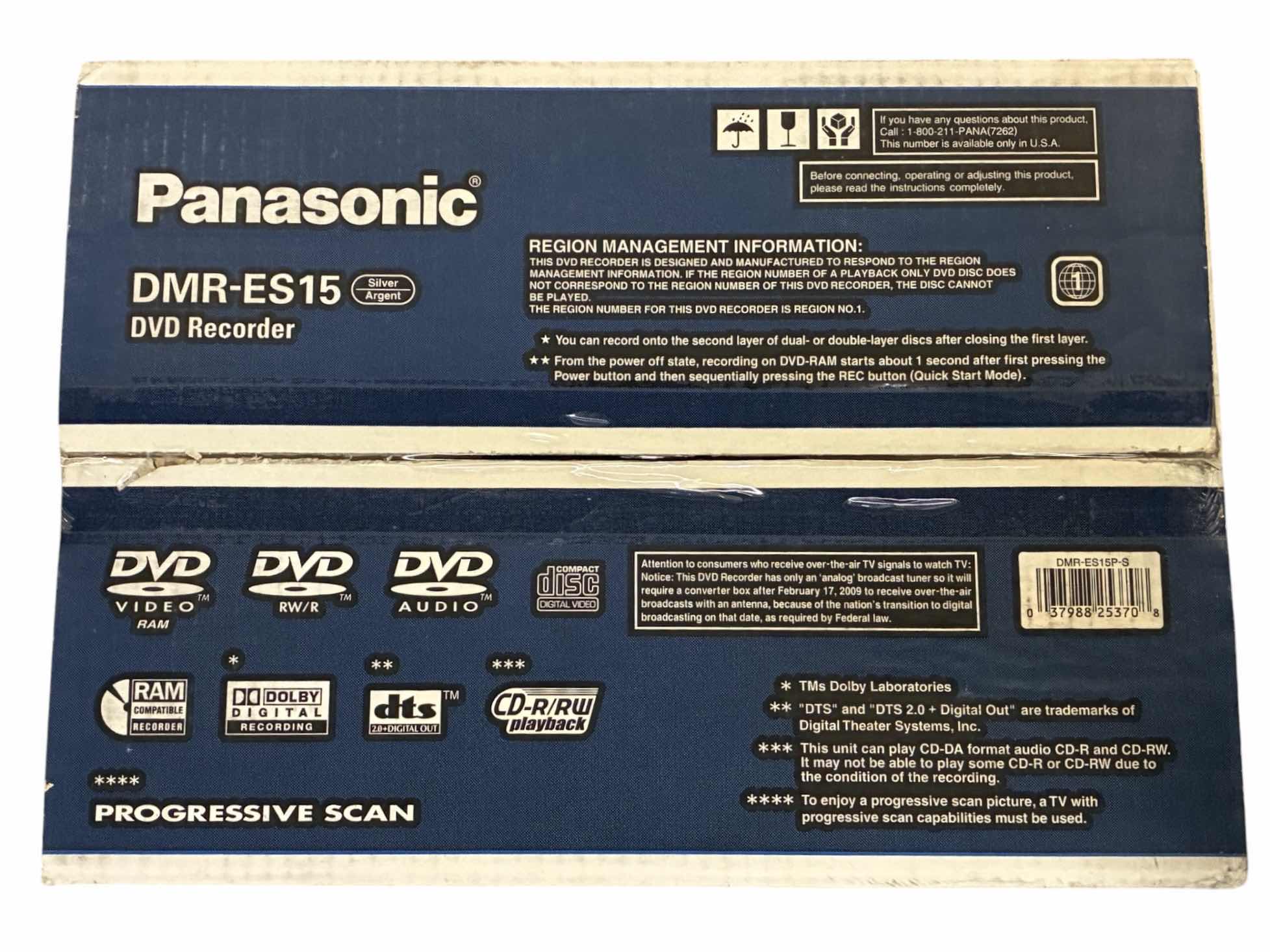 Photo 1 of PANASONIC DVD RECORDER DMR-ES15
