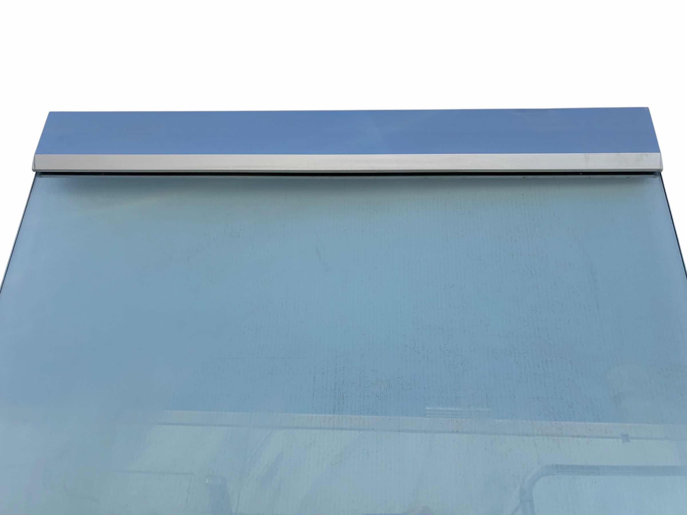 Photo 1 of FHC 0.5” THICK TEMPERED CLEAR GLASS & BRUSHED STAINLESS FRONT ENTRY DOOR 36” X 2” H84” (READ NOTES)