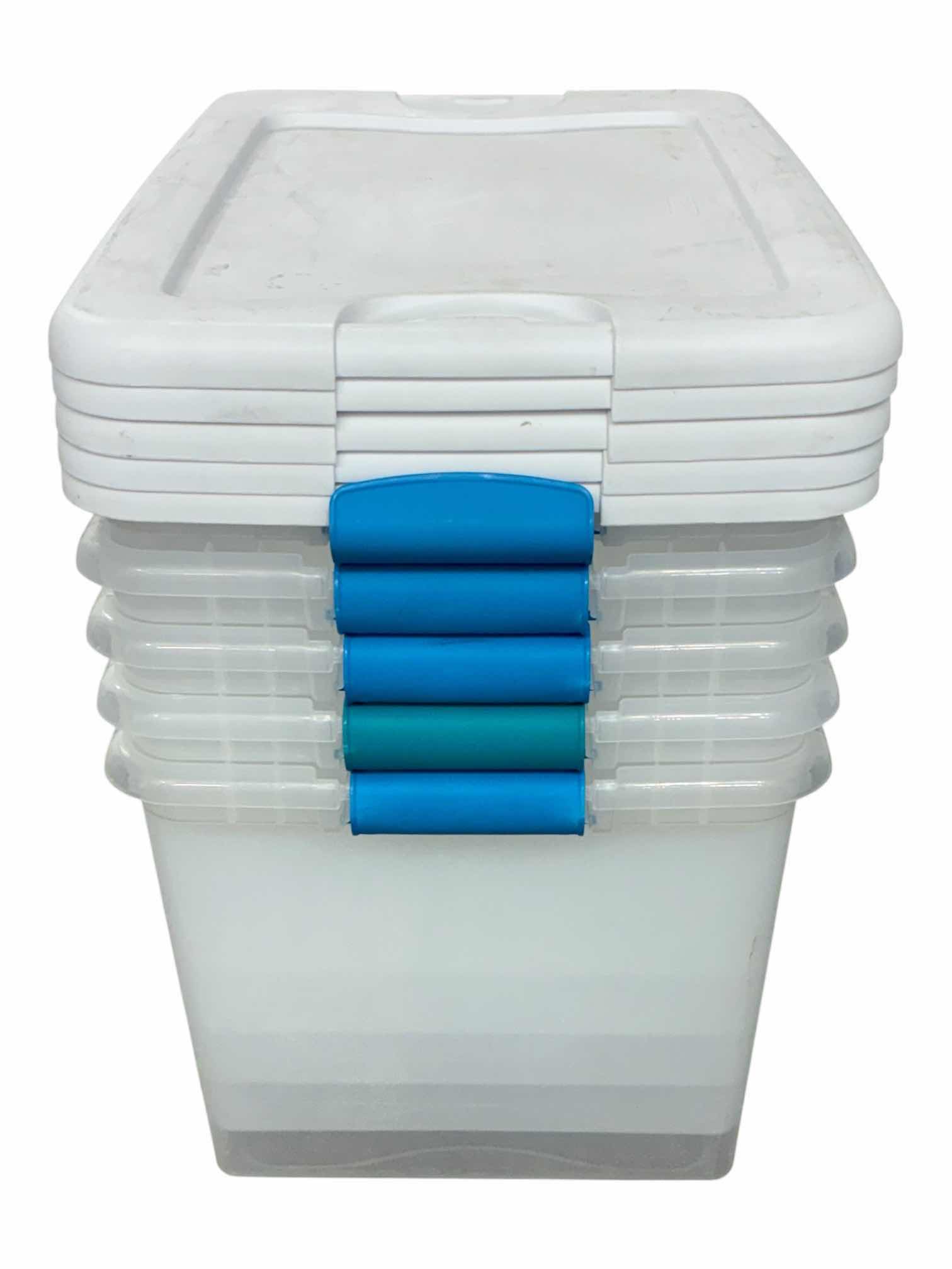 Photo 1 of STERILITE STORAGE BINS W LID (5) 23” X 16” H13”