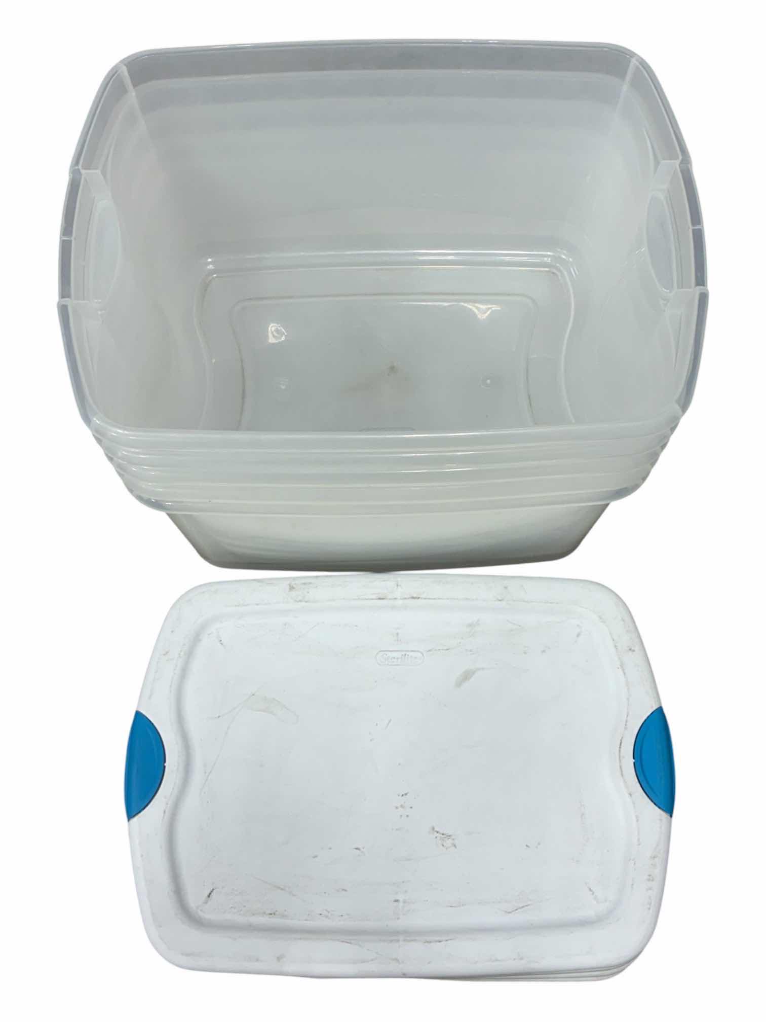 Photo 1 of STERILITE STORAGE BINS W LID (5) 24” X 17” H12”
