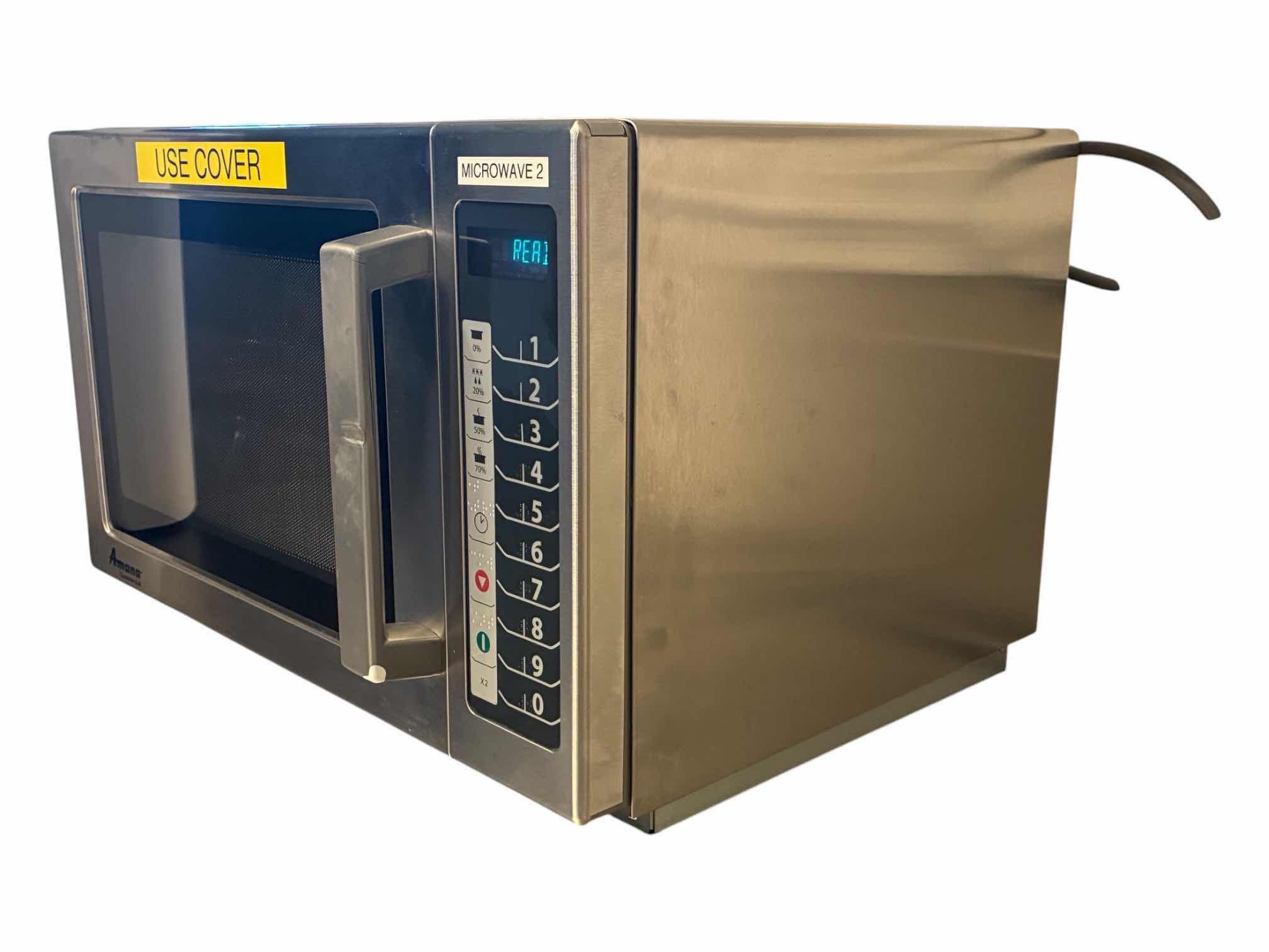 Photo 1 of AMANA COMMERCIAL STAINLESS STEEL MICROWAVE RCS10TS